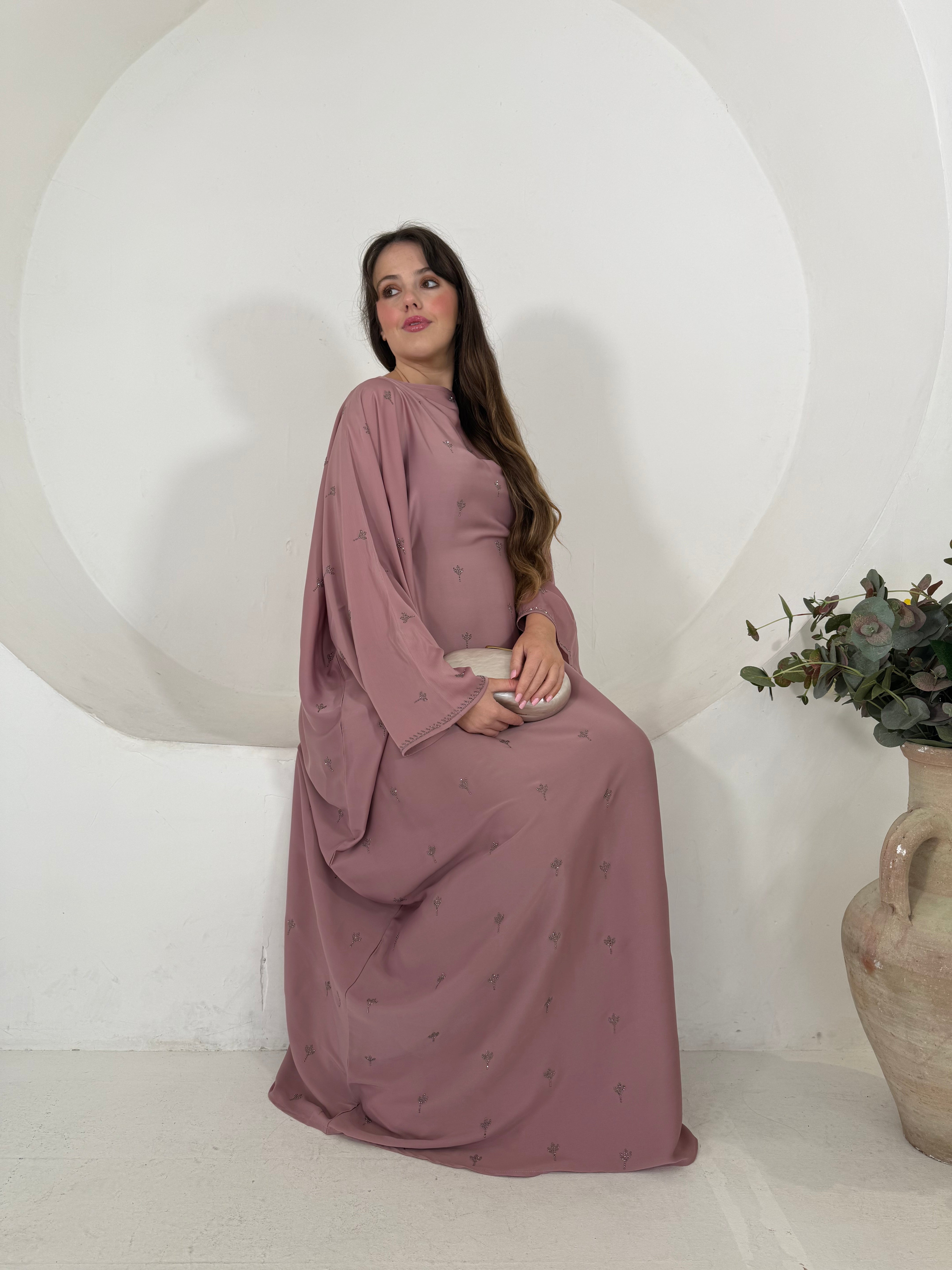 Nouf Abaya (Blush)