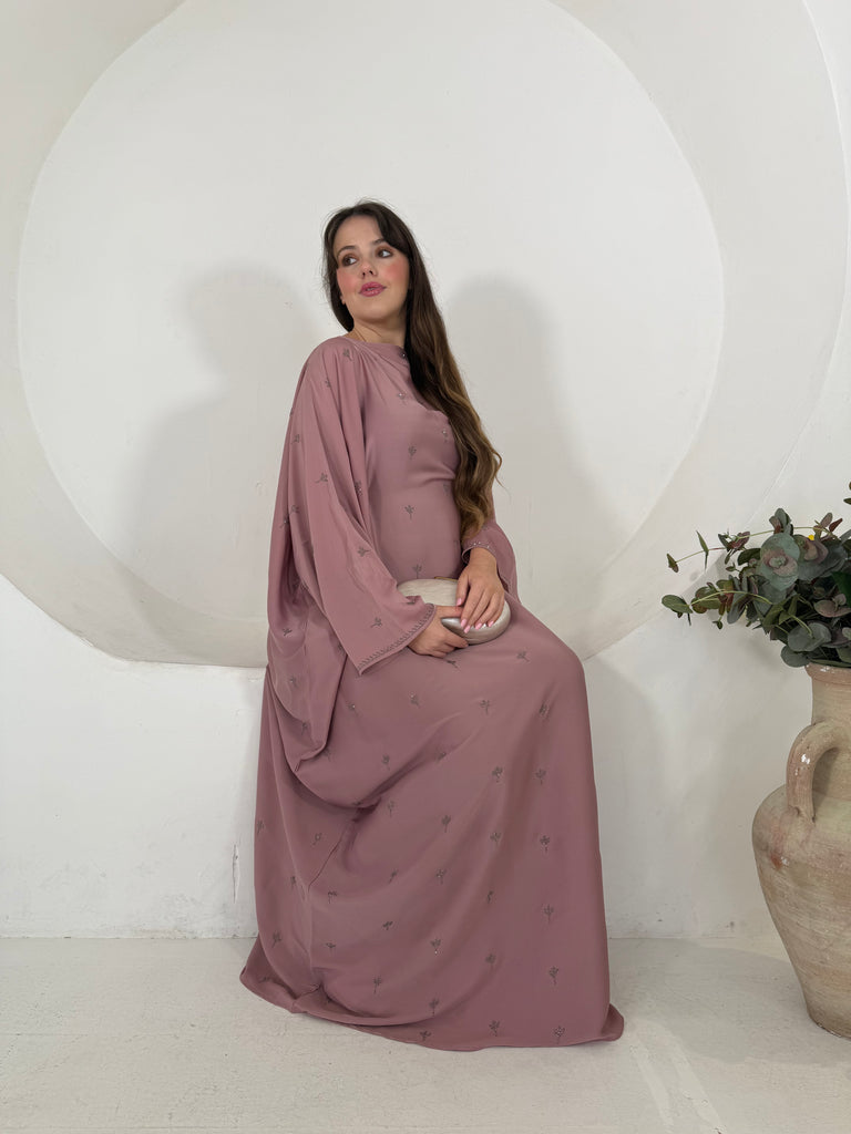 Nouf Abaya (Blush)