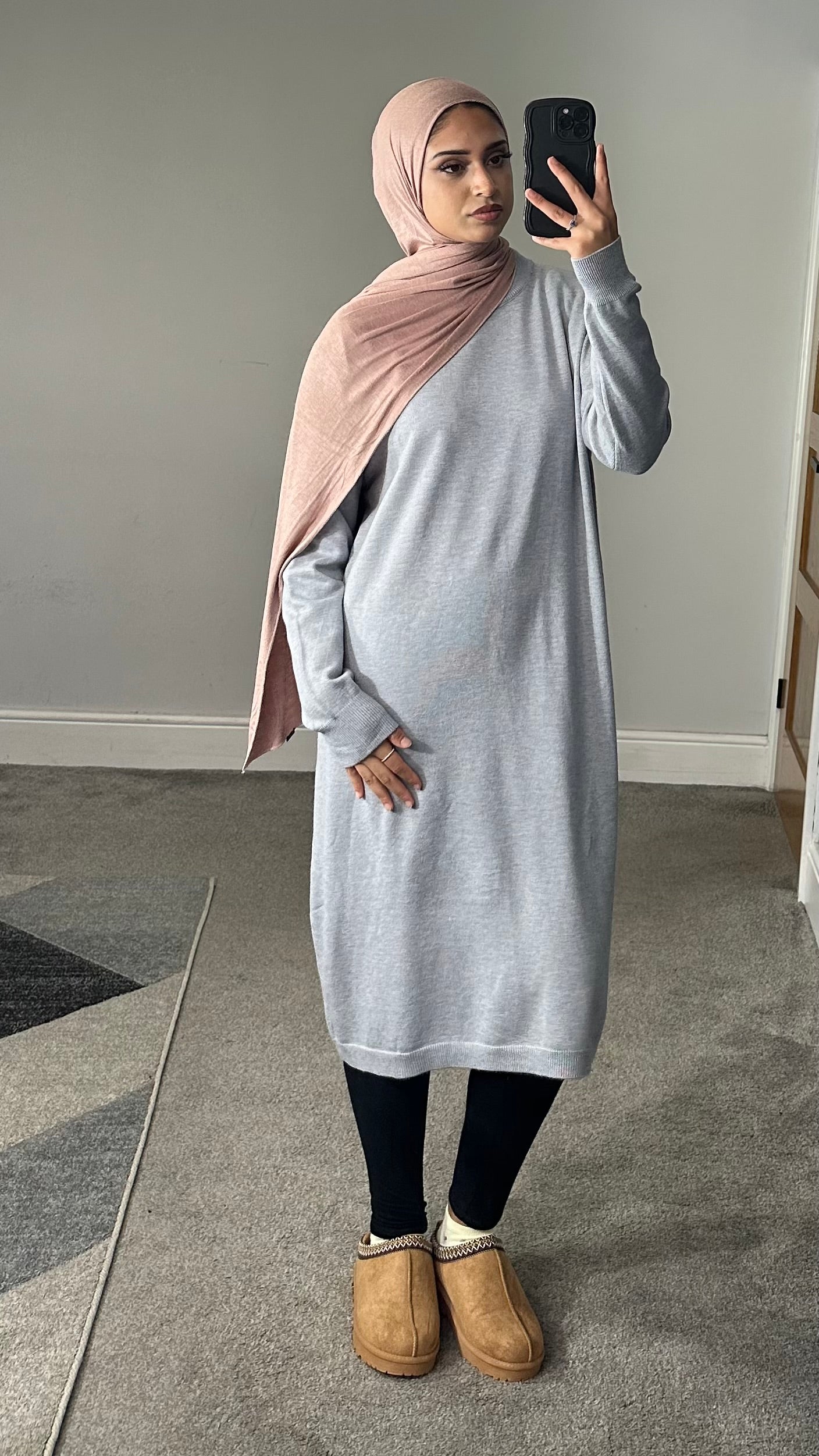 Maya Soft Knit Long sleeve dress