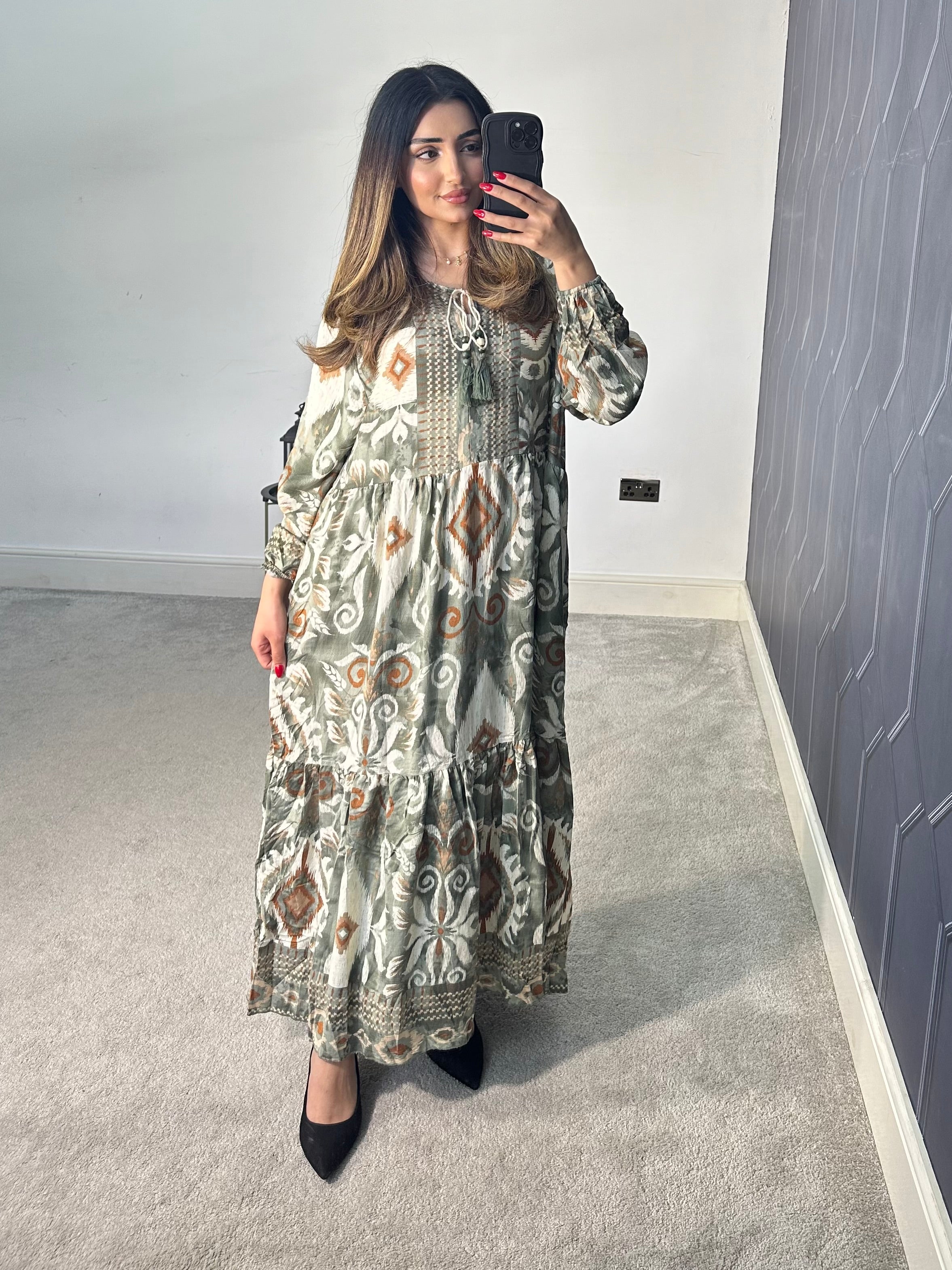 Farah Summer Long Dress (Plus Size)