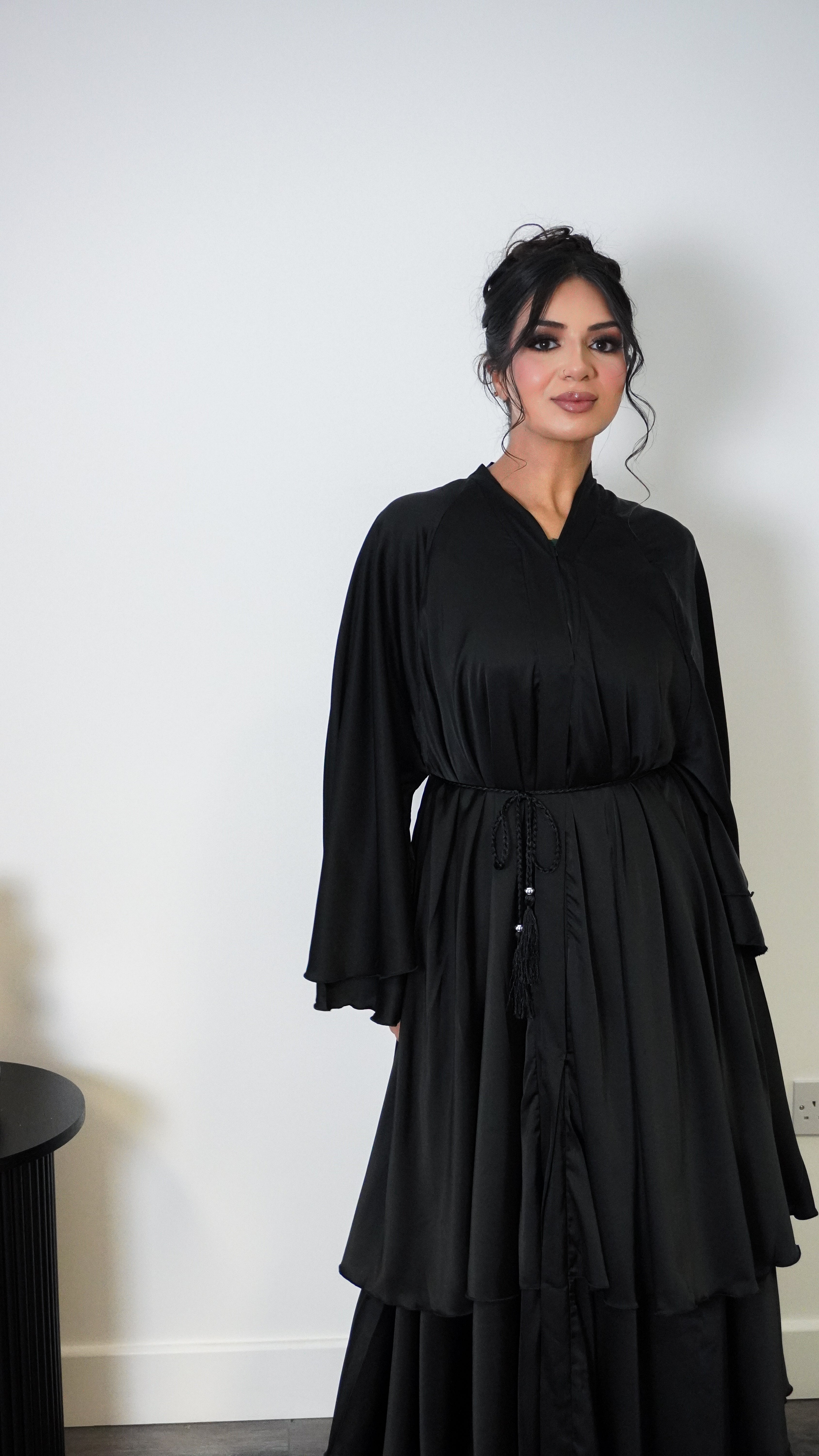 Layered Abaya (Black)