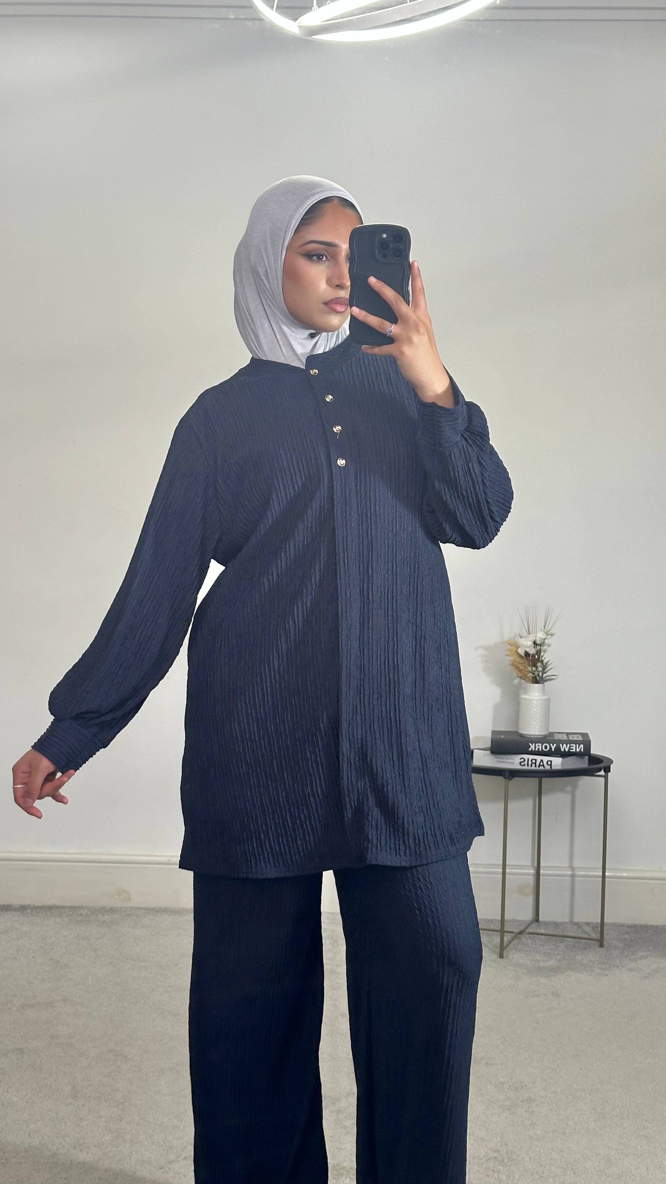 Huda Crinkle 2 piece co ords set