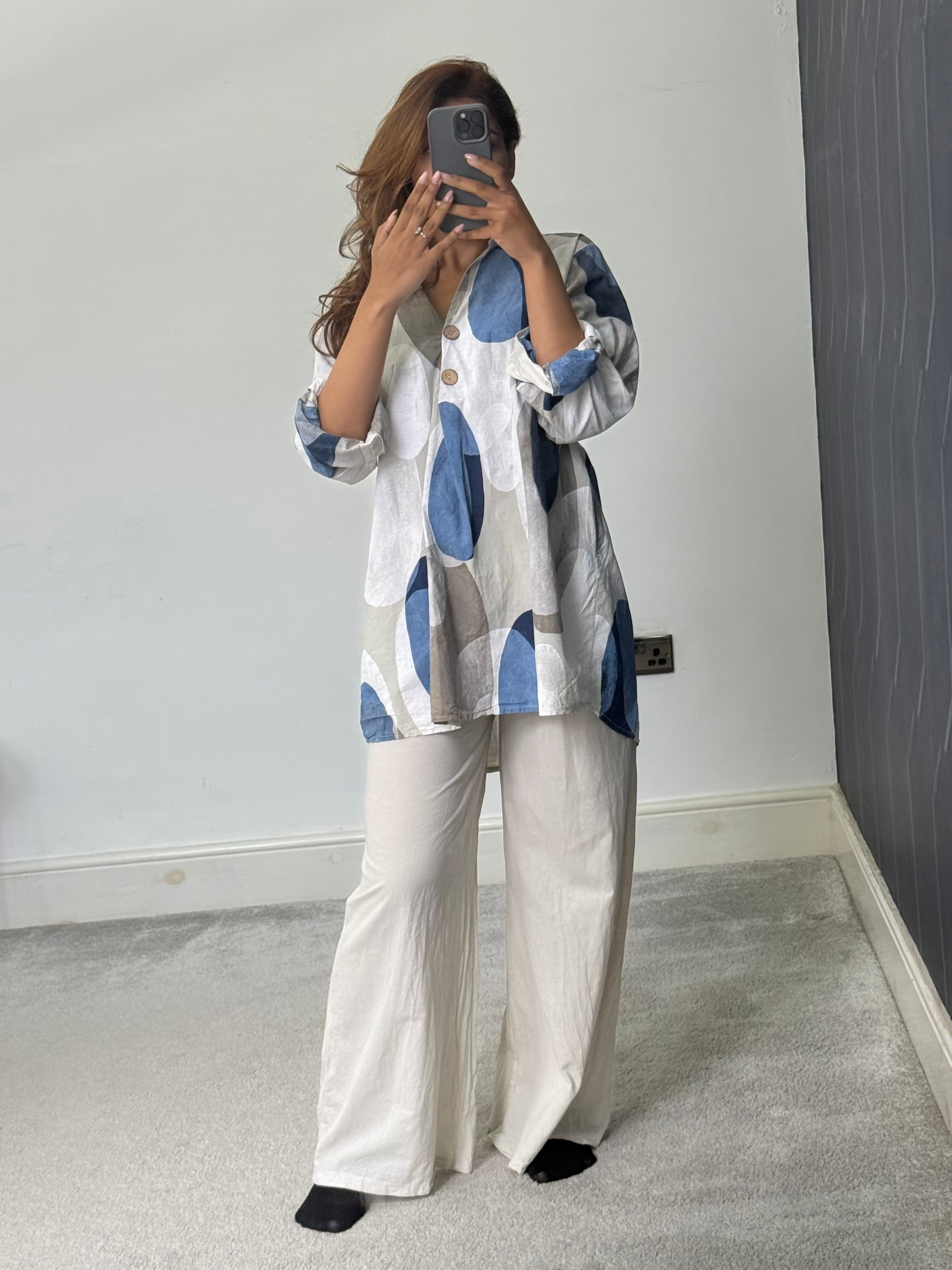 Meera Abstract Breeze Print 2 piece Co ord set