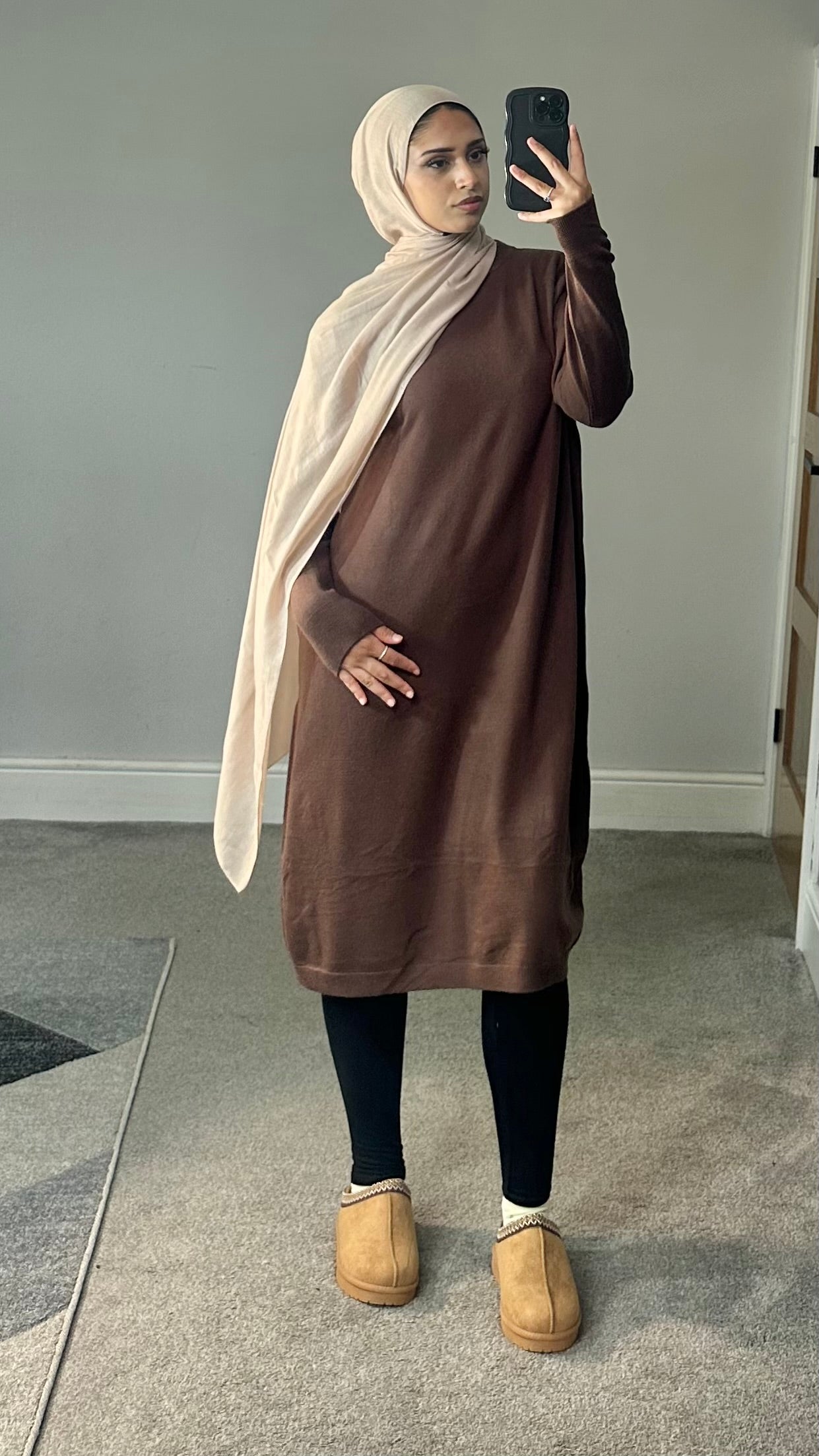 Maya Soft Knit Long sleeve dress