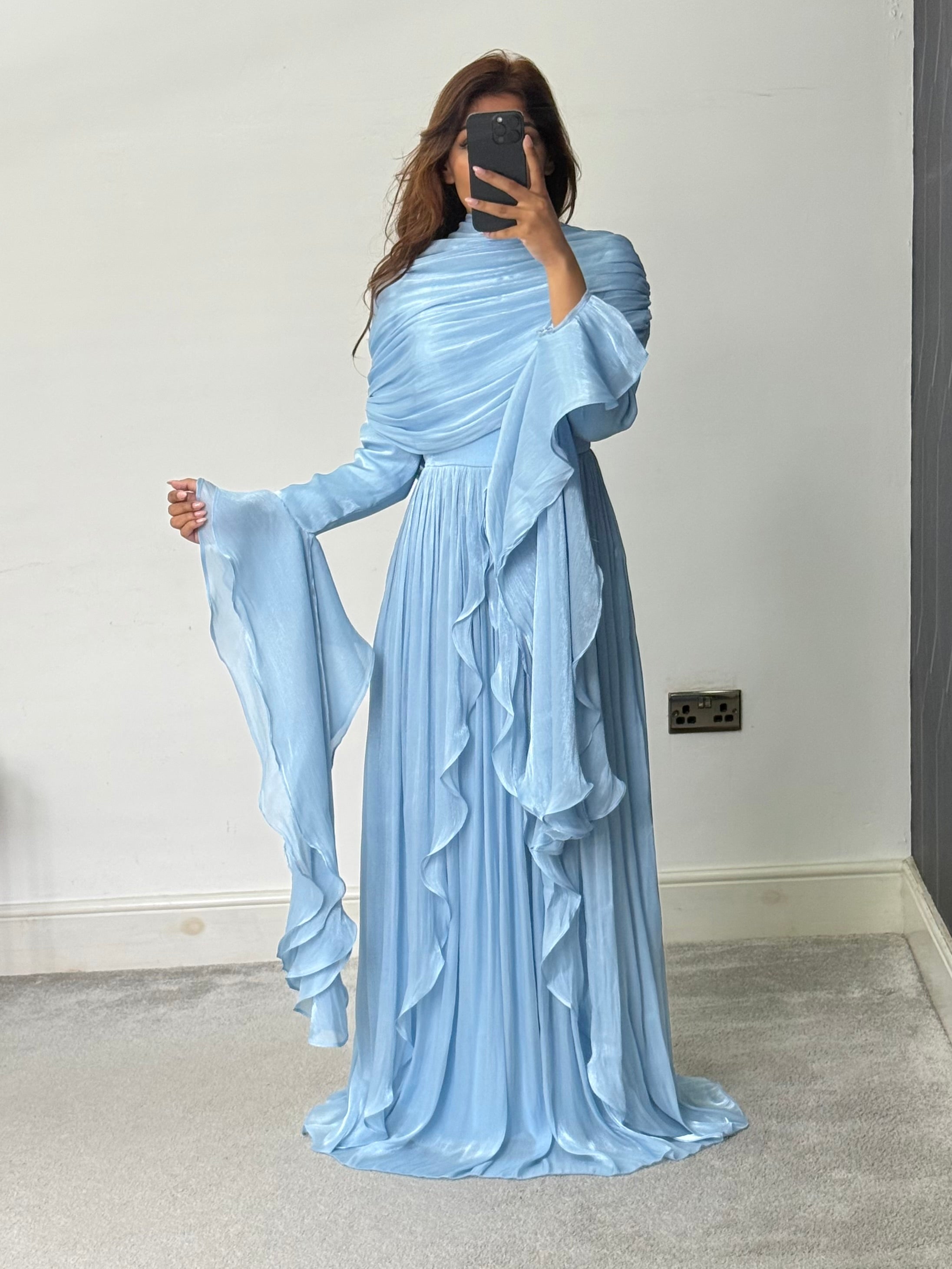 Liyana Modest Dress Blue