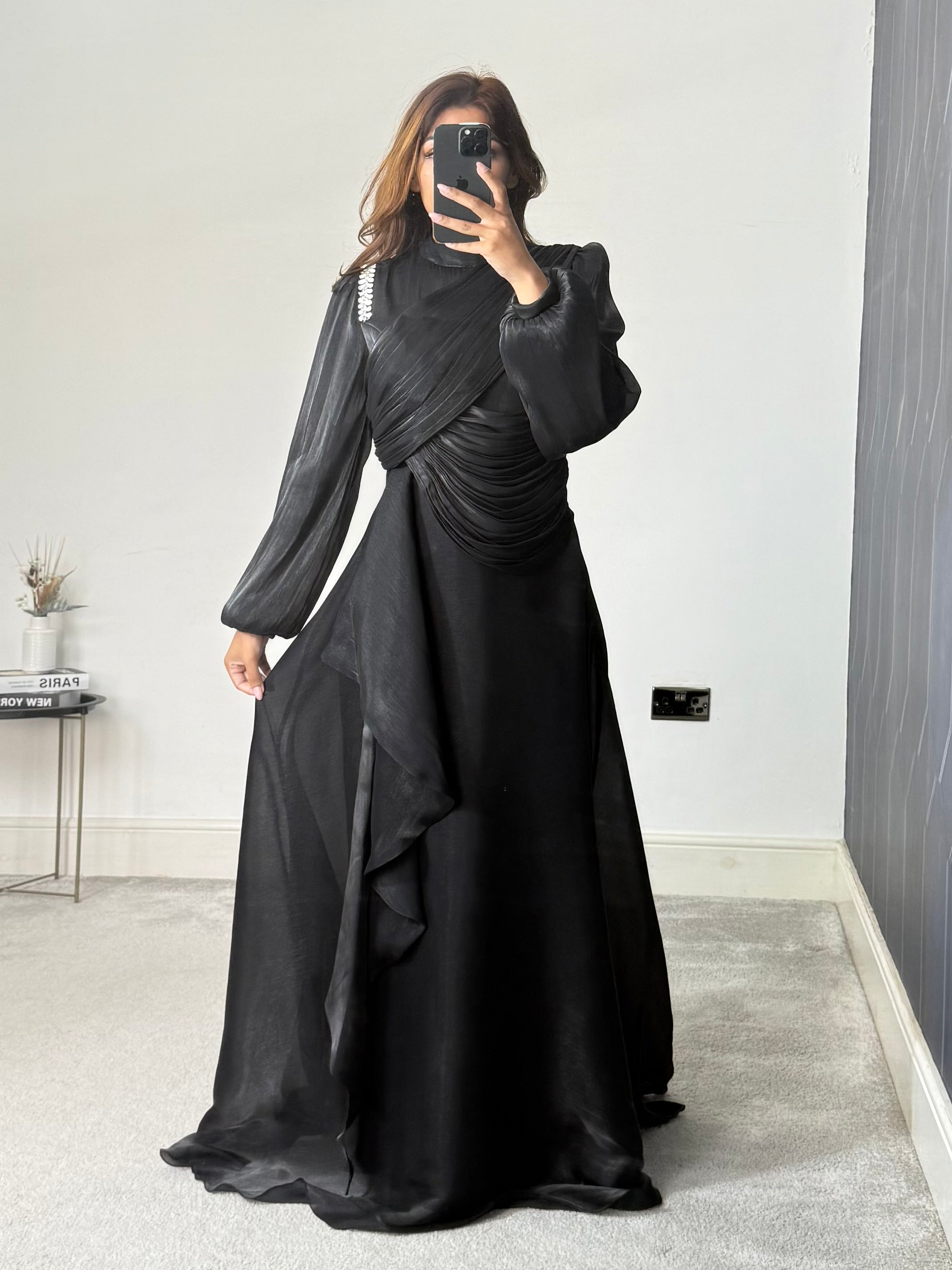 Faryal Modest Dress (Black)