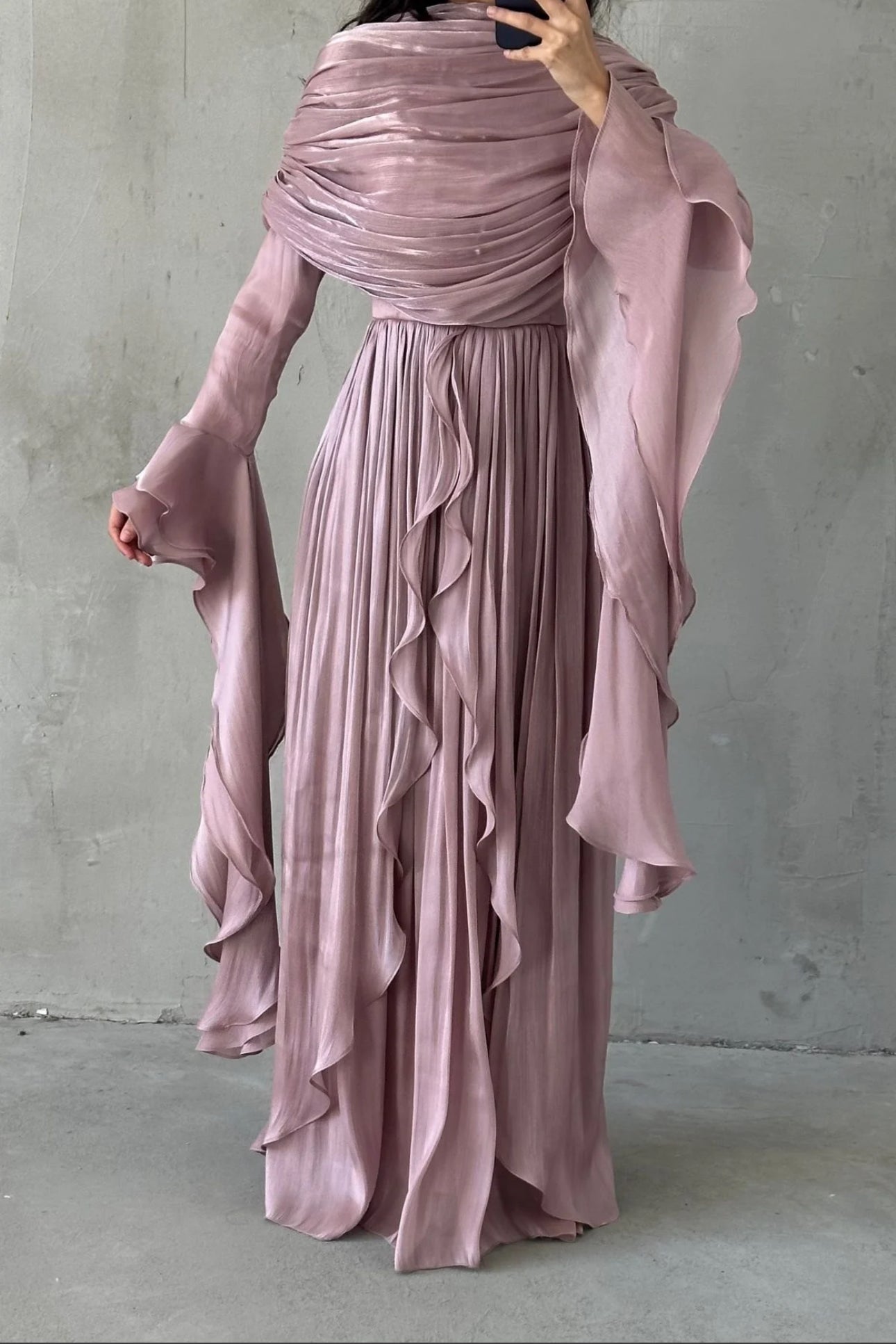 Liyana Modest Dress (Blush)