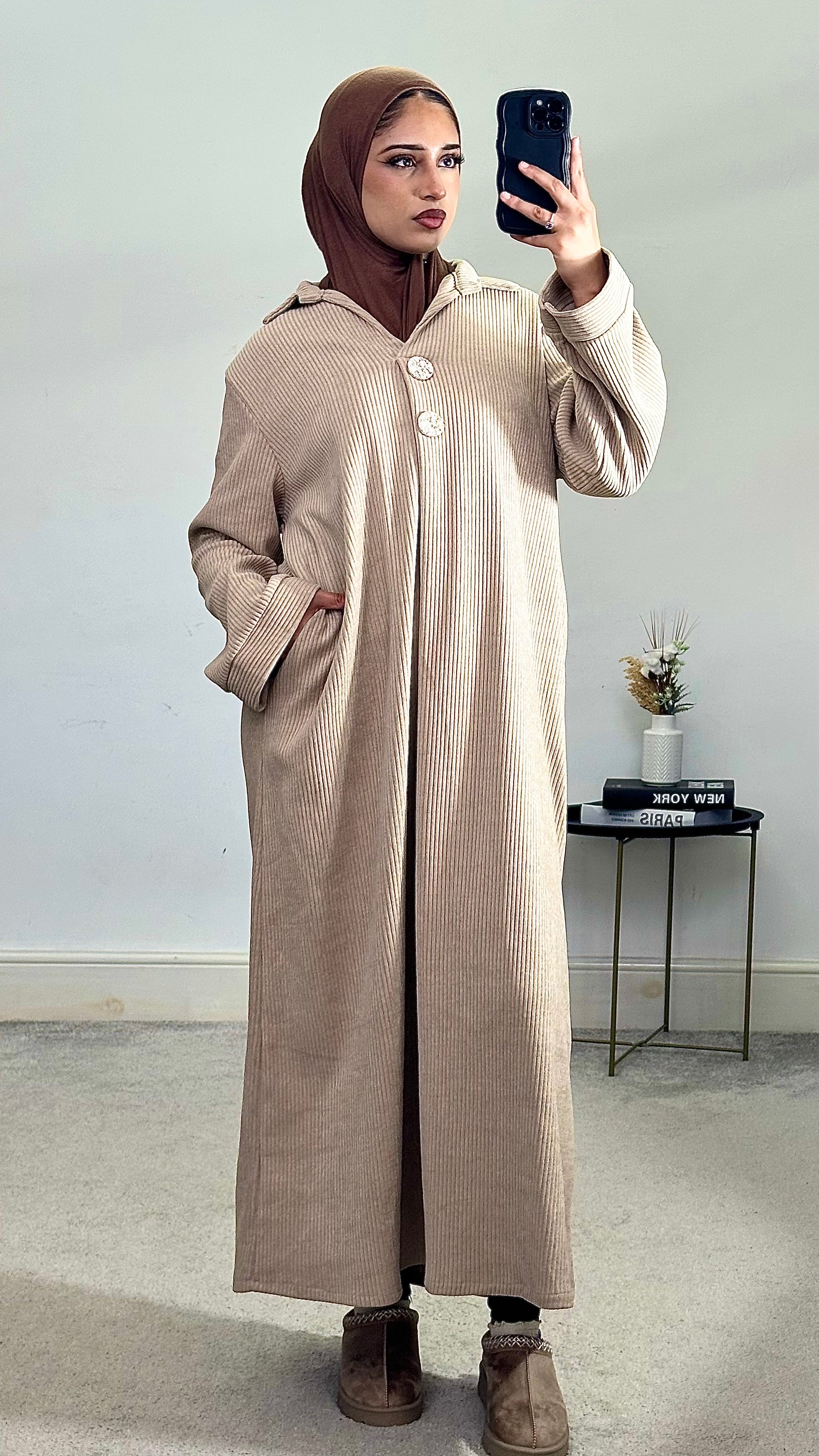 Corduroy Abaya/Long Dress