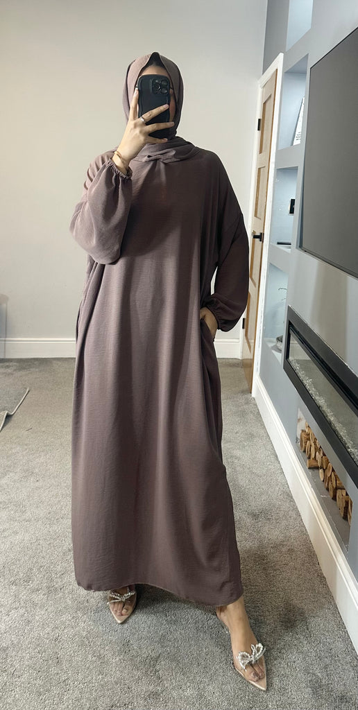 Aaira Instant Hijab Abaya With Pockets