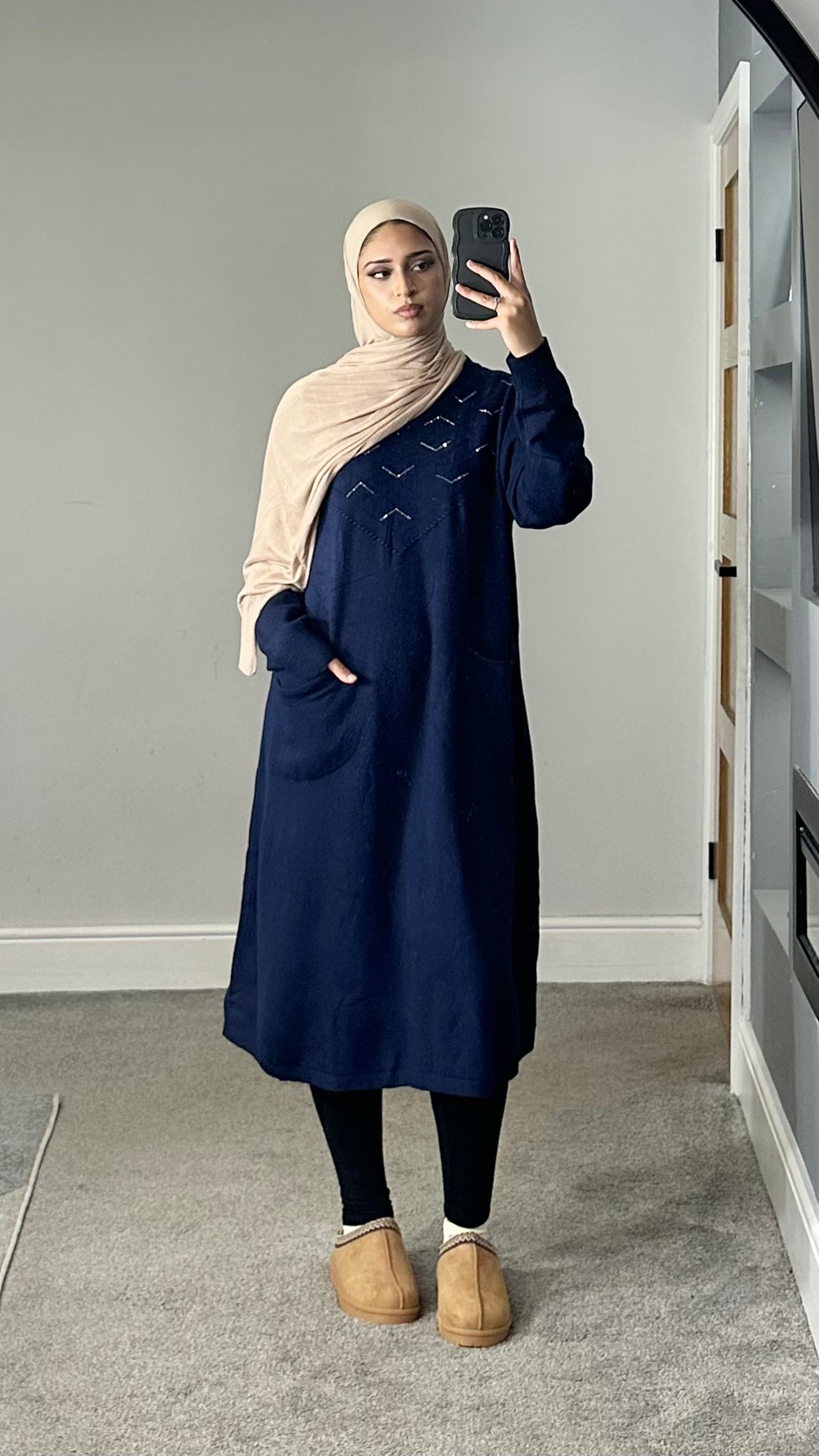 Leema soft knit pocket dress