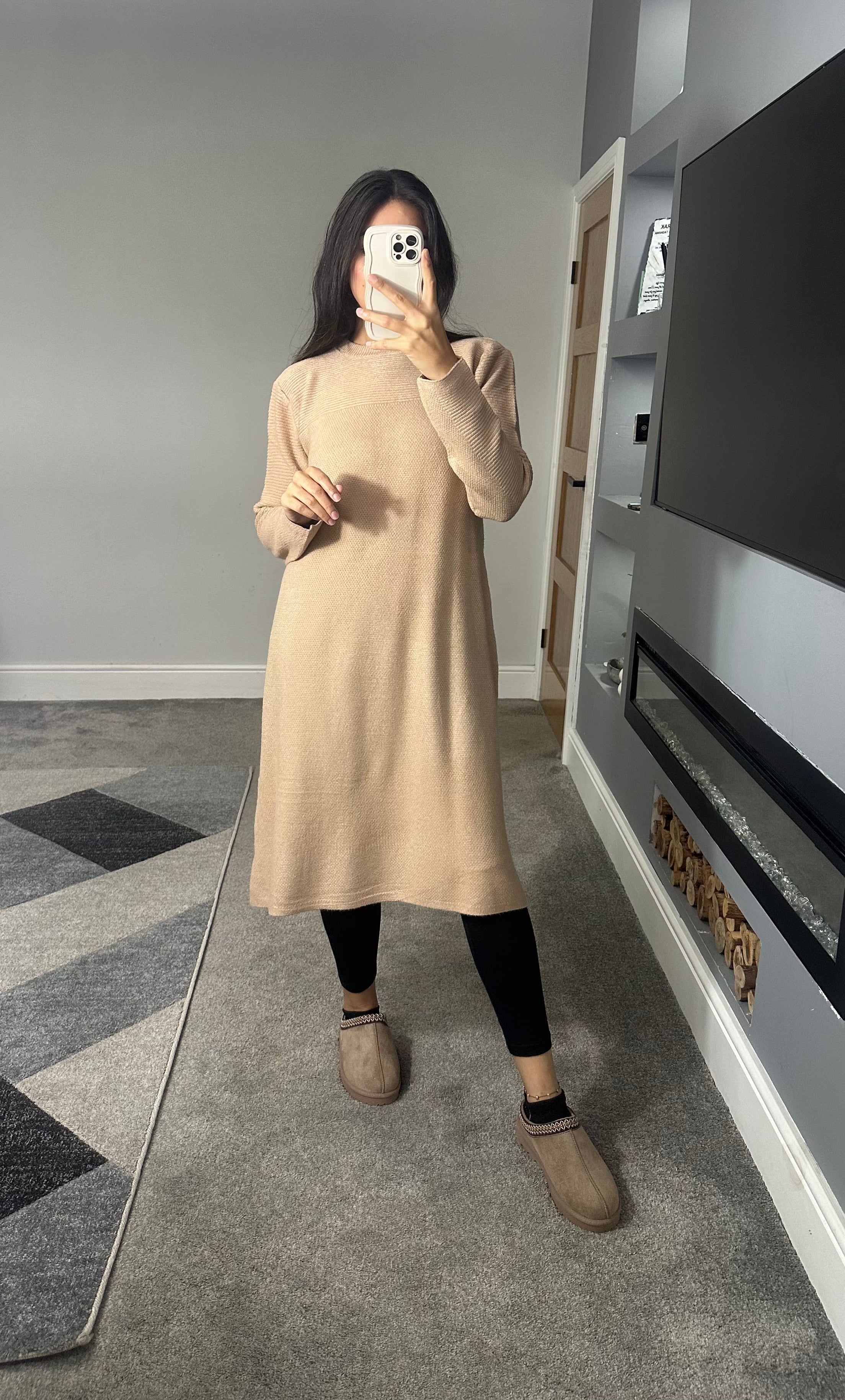 Leena Soft knitted jumper dress