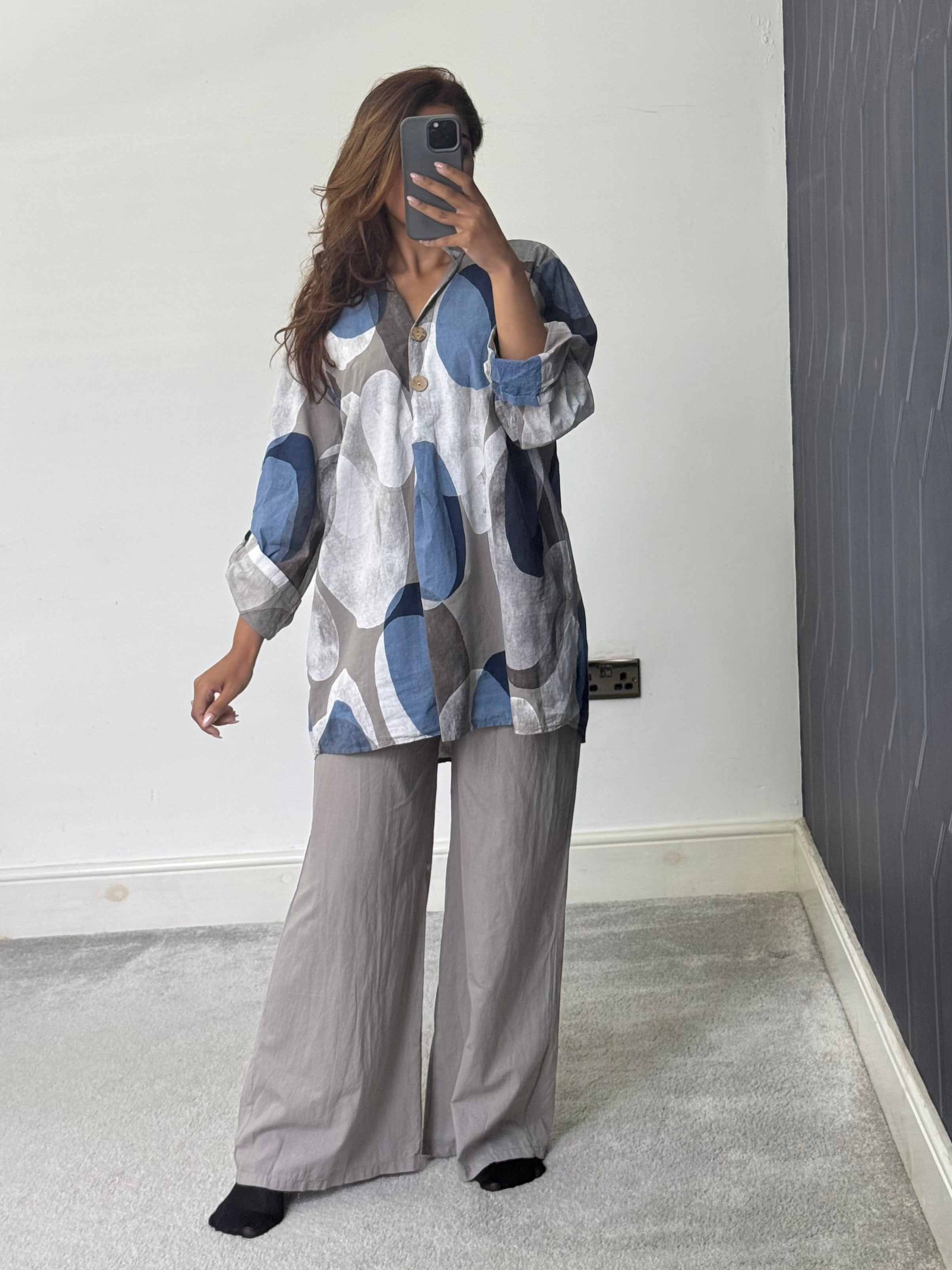 Meera Abstract Breeze Print 2 piece Co ord set