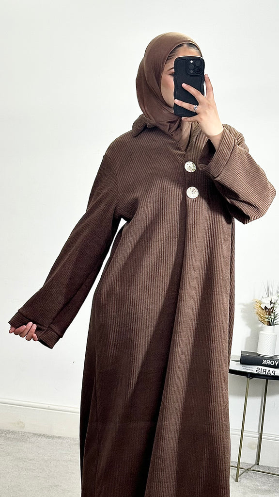 Corduroy Abaya/Long Dress