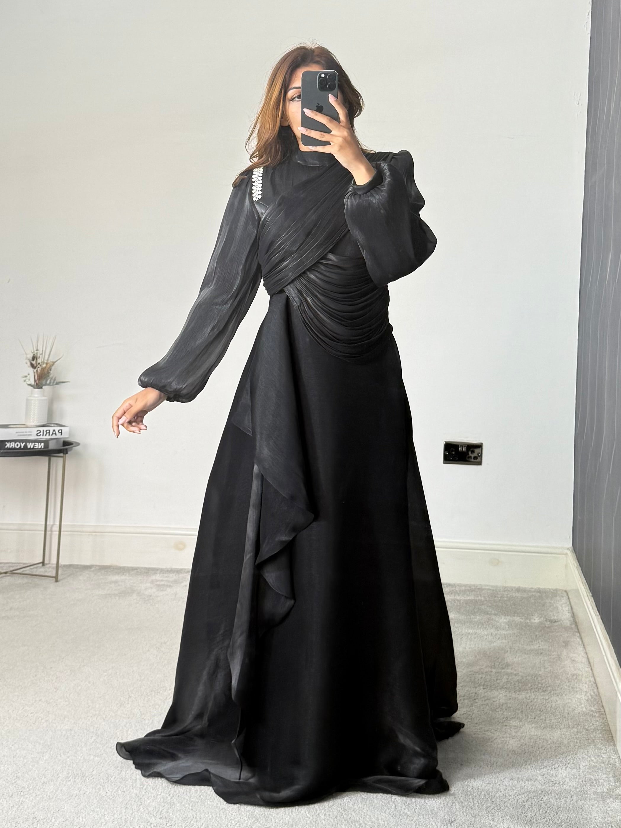 Faryal Modest Dress (Black)