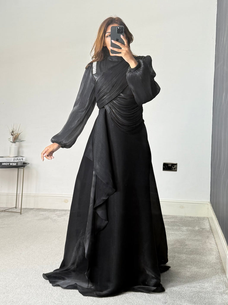 Faryal Modest Dress (Black)