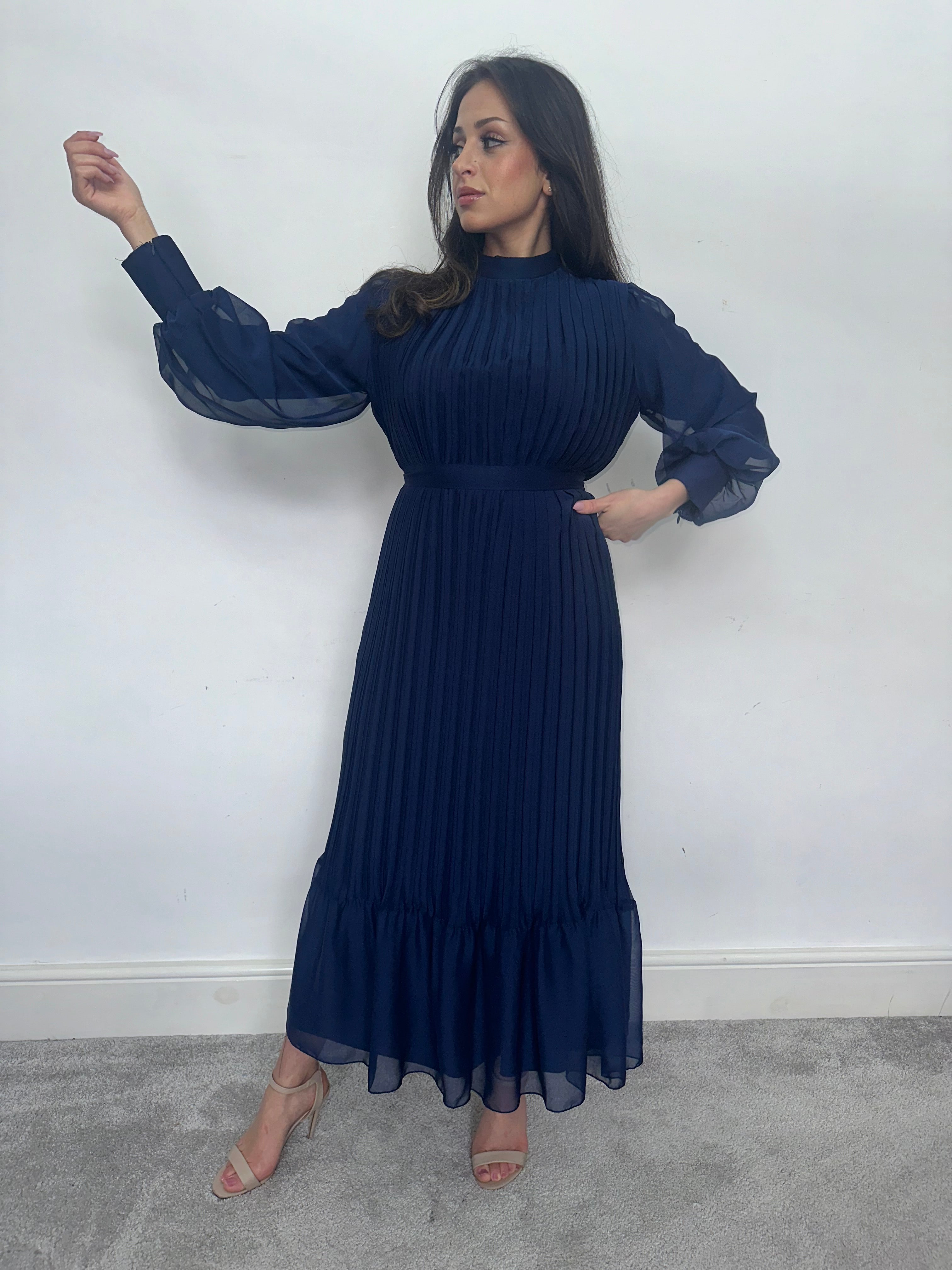 Faryal Maxi Dress (Navy)