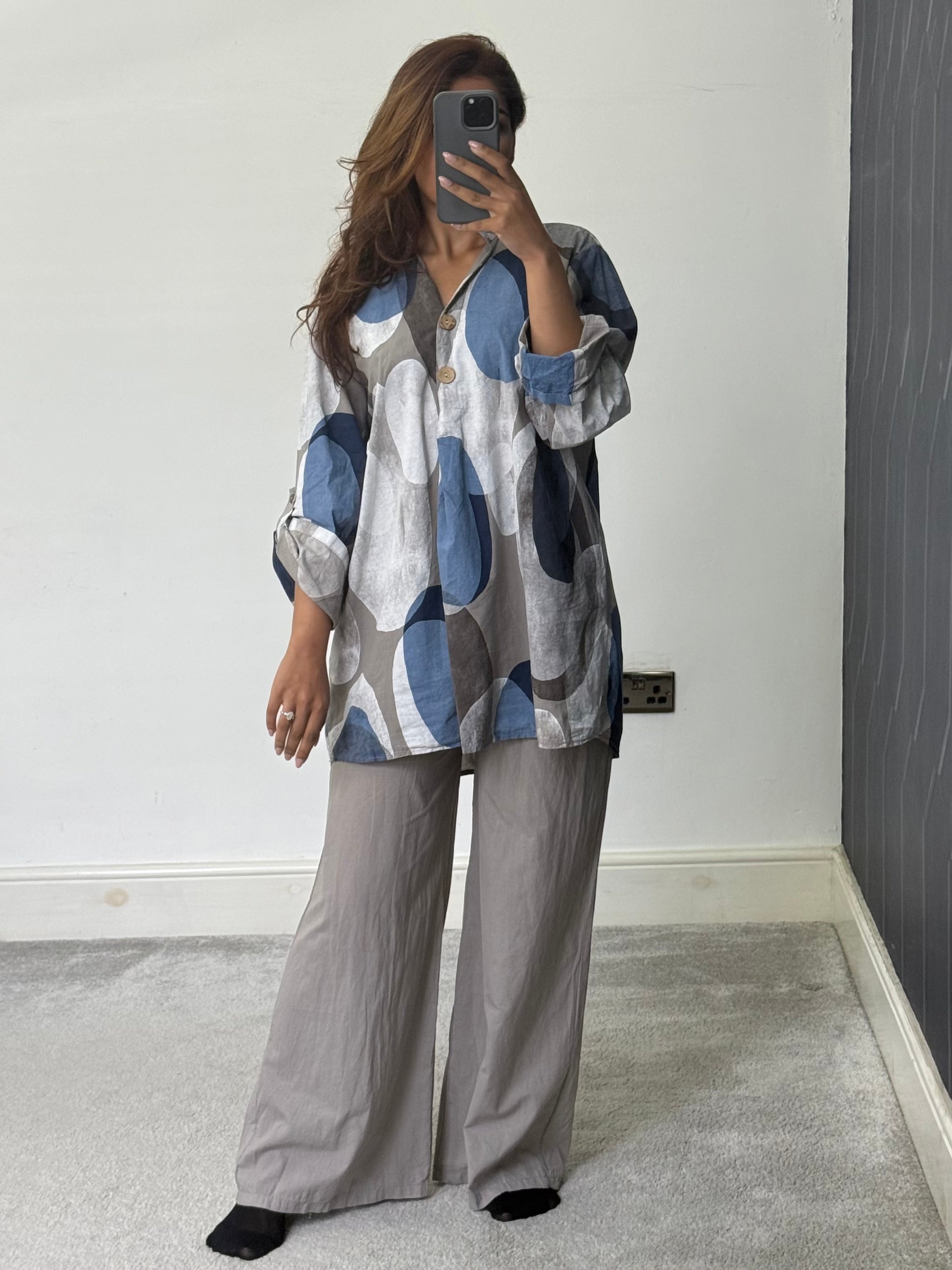 Meera Abstract Breeze Print 2 piece Co ord set