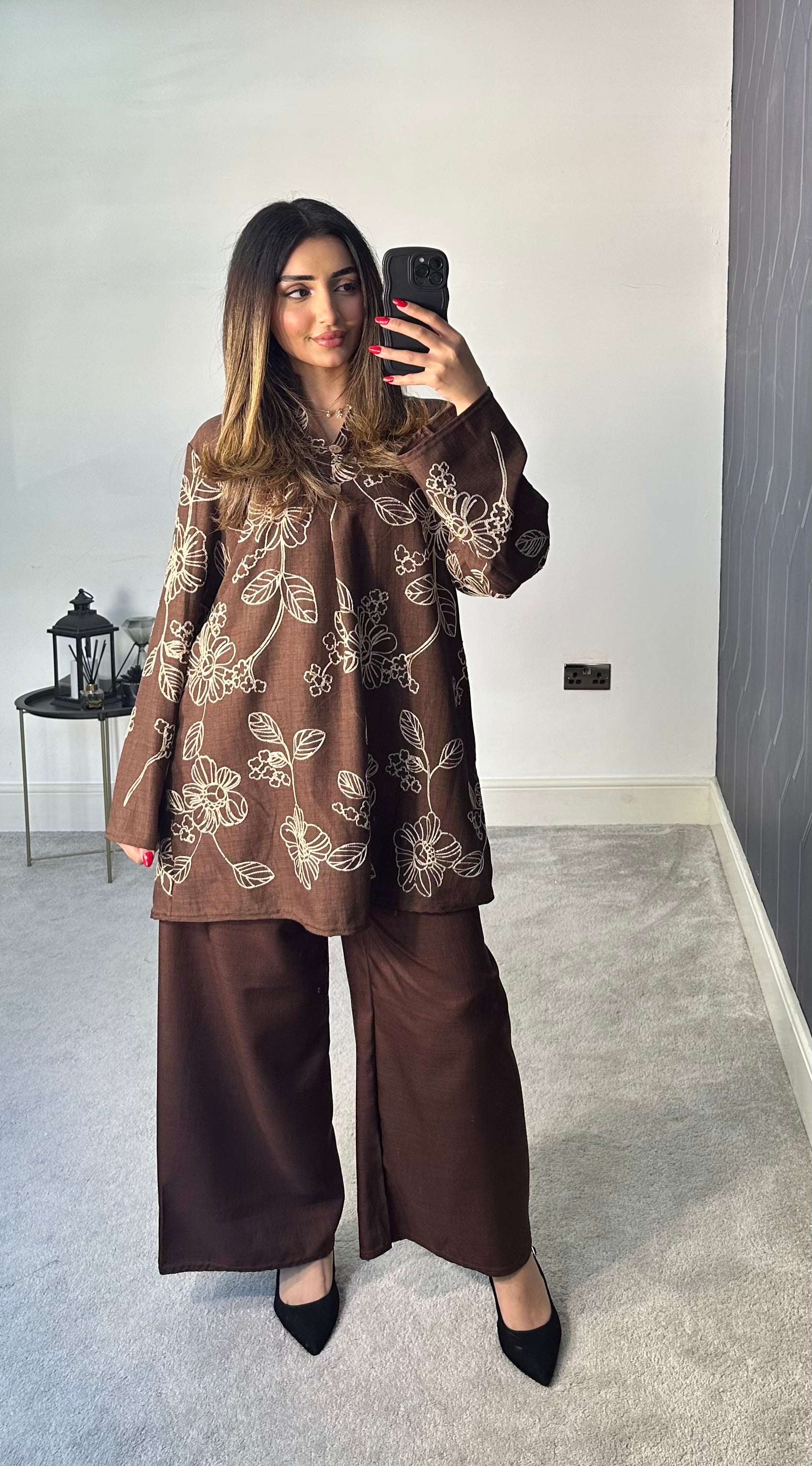 Erum Thread Embroidery 2 piece co ords