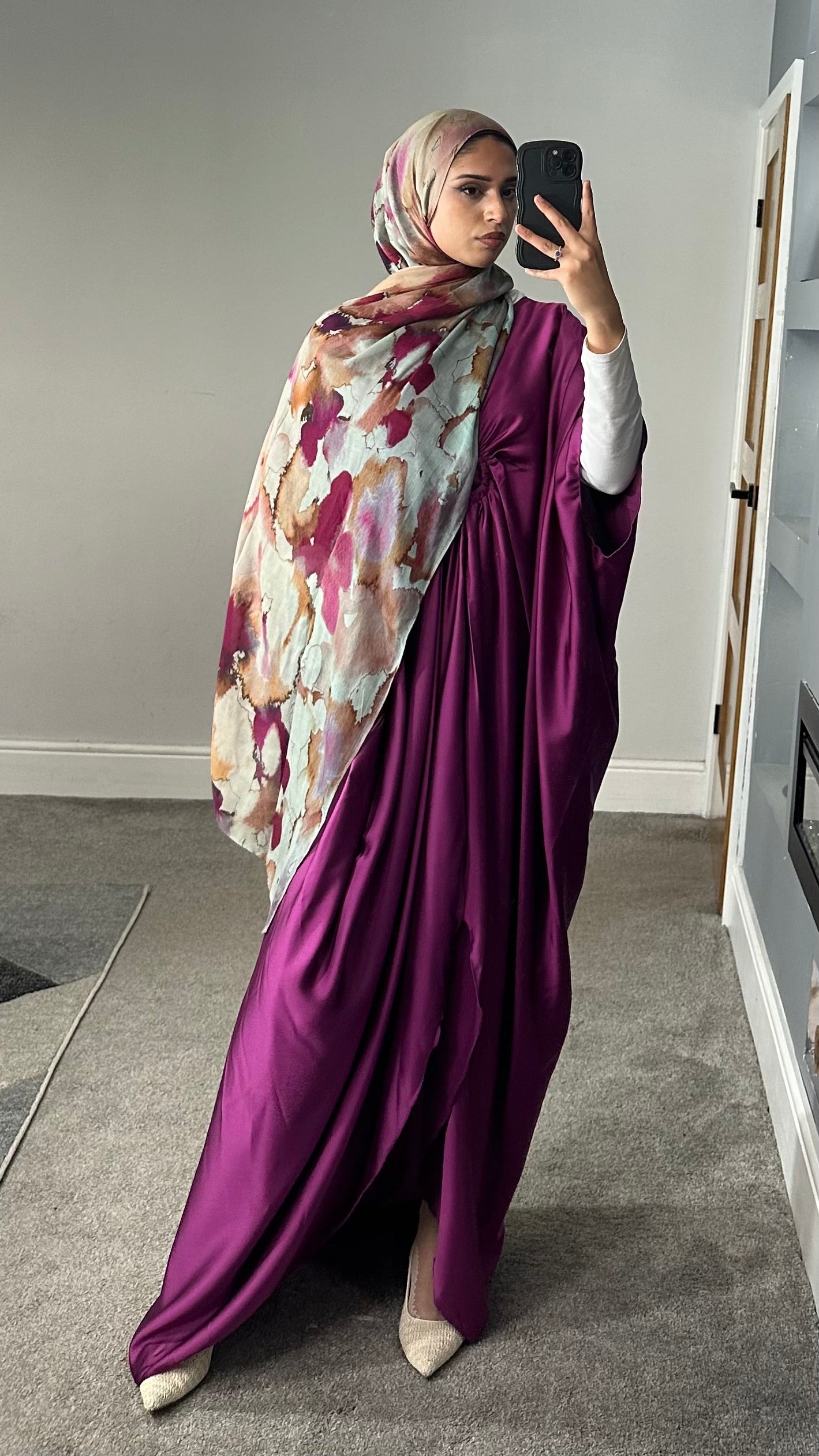 Aysel Satin Kaftan