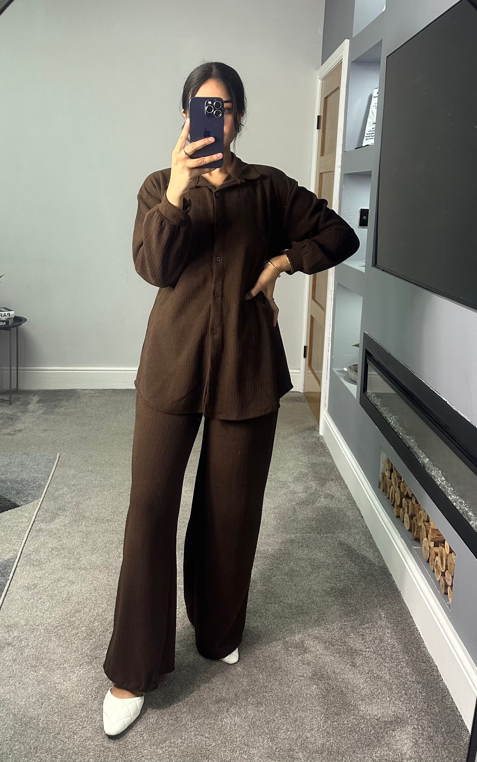 Erum shirt corduroy co-ord