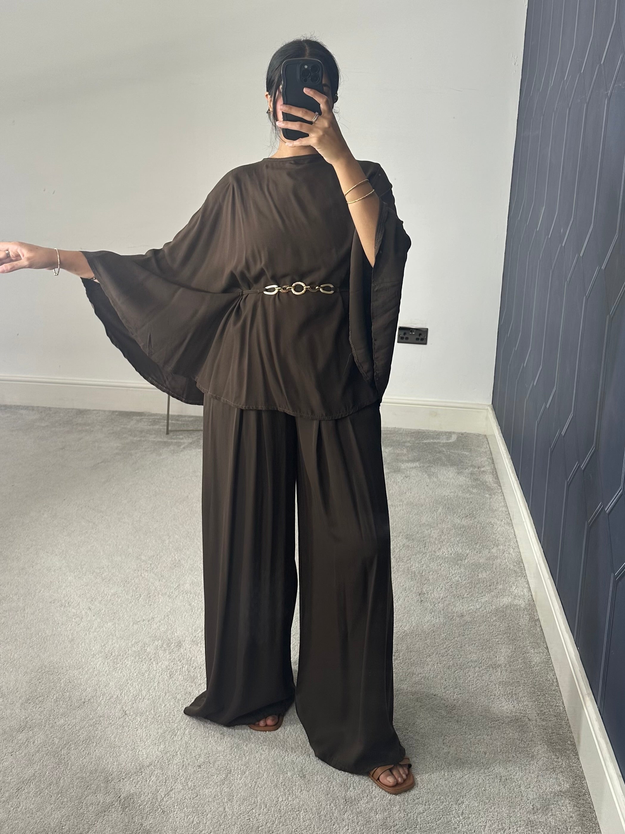 Aaira Poncho Style 2 piece co-ords