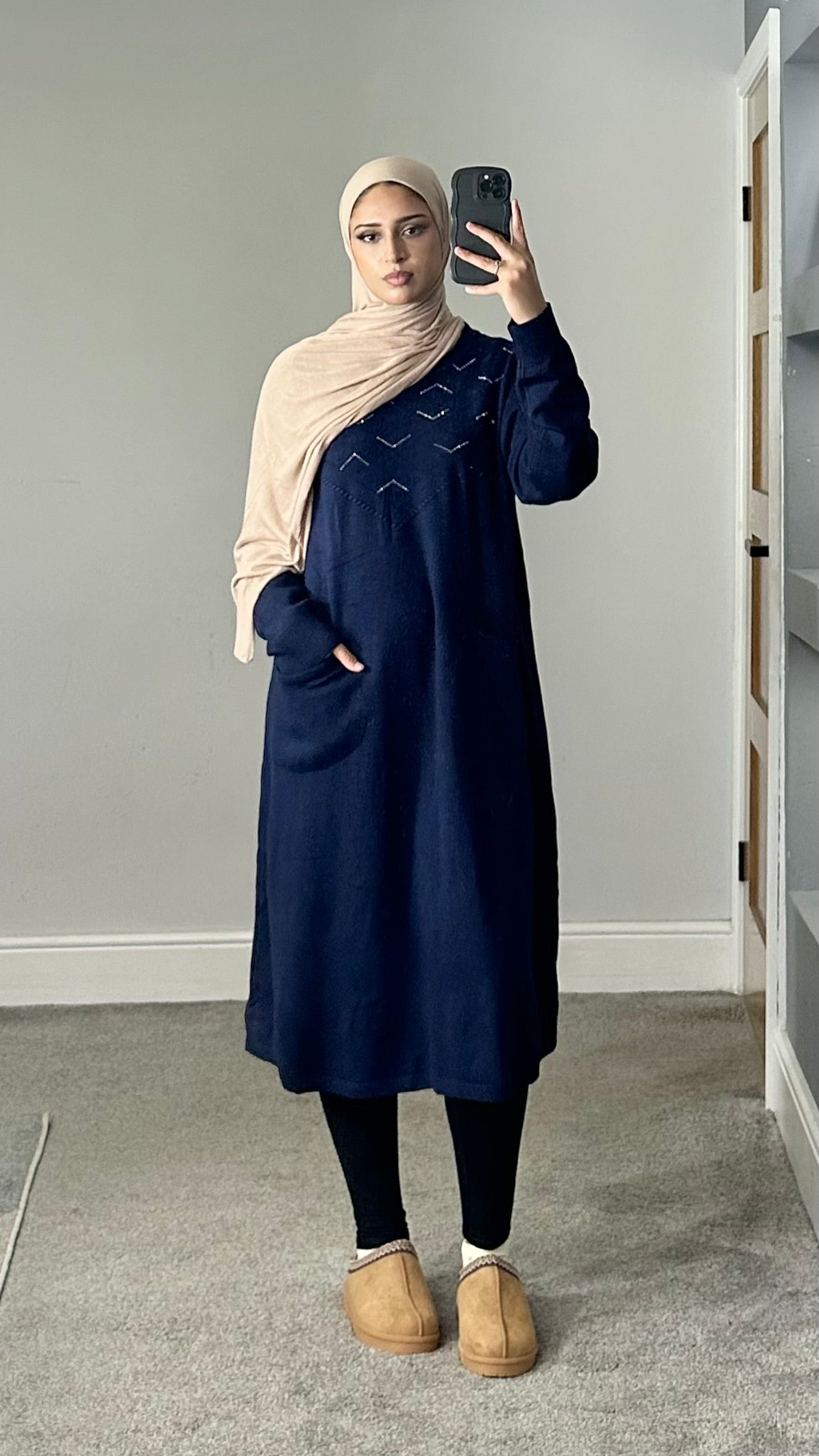 Leema soft knit pocket dress