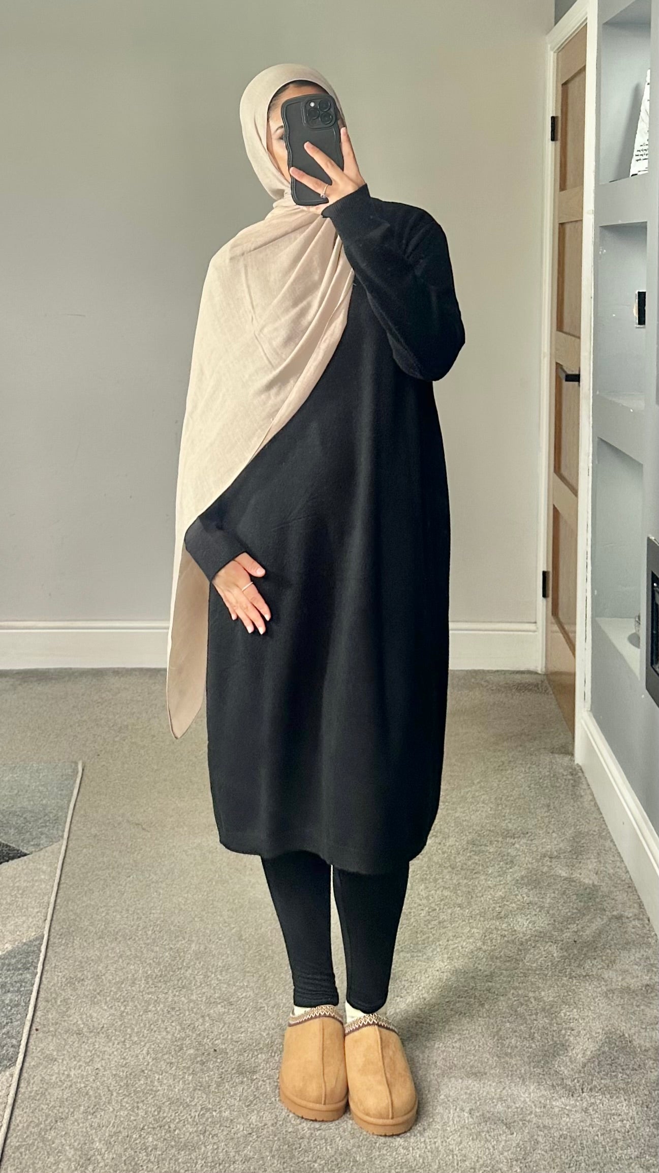 Maya Soft Knit Long sleeve dress