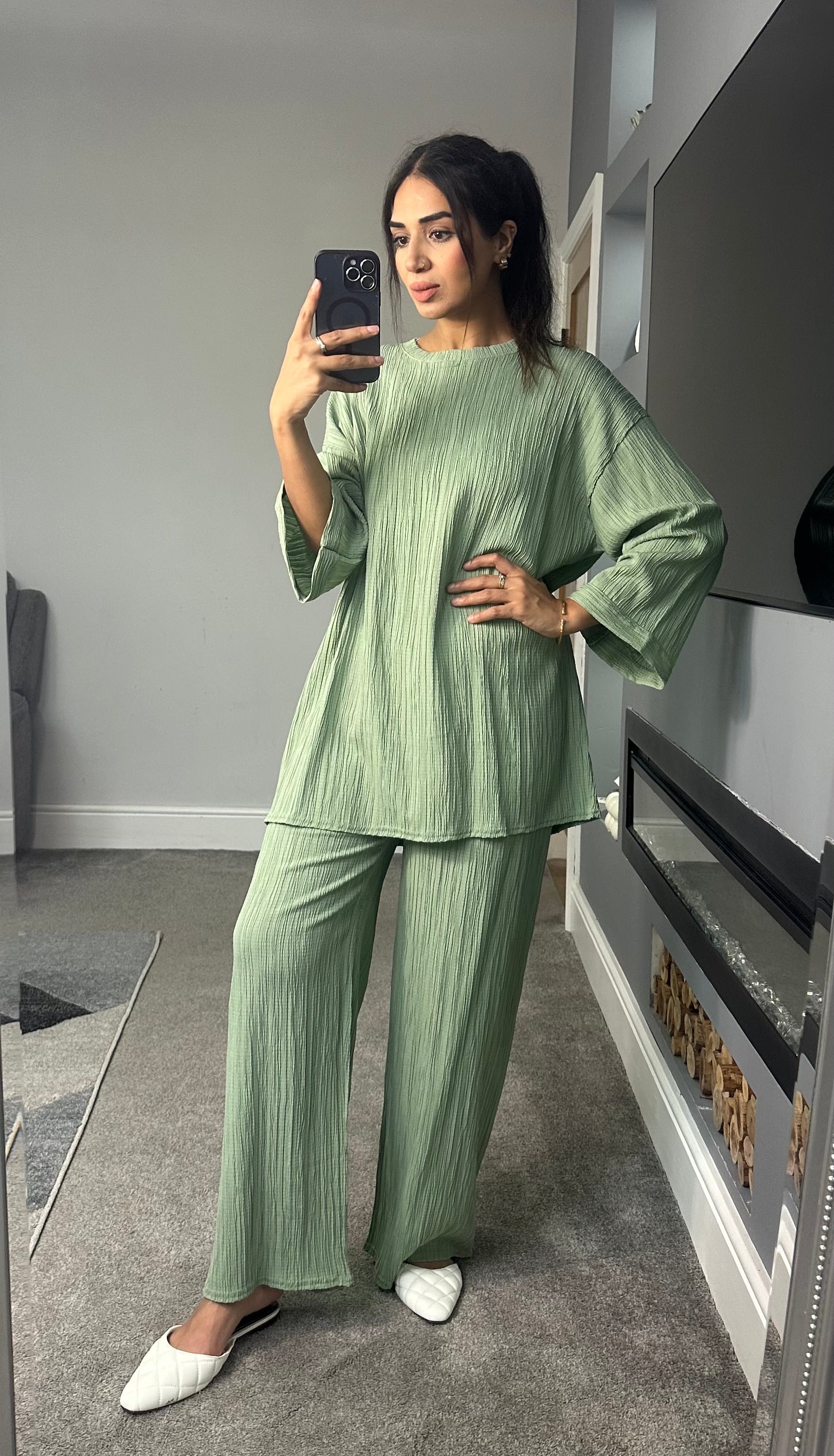 Sadiyah Textured Two Piece Set