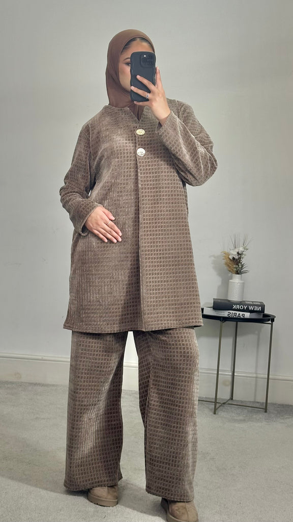 Velvet 2 piece co ord set