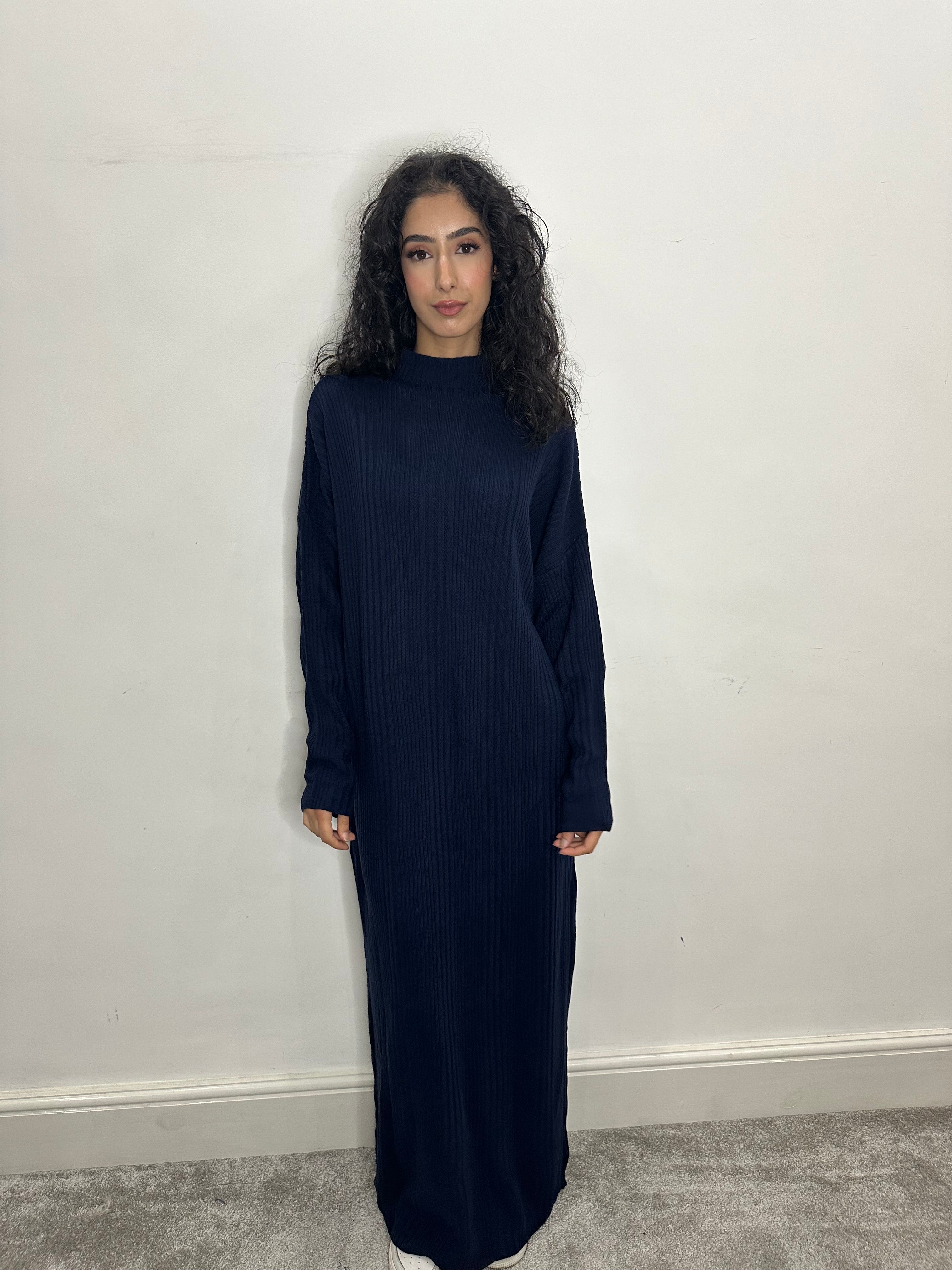 Hira Knitted Maxi Dress /Abaya