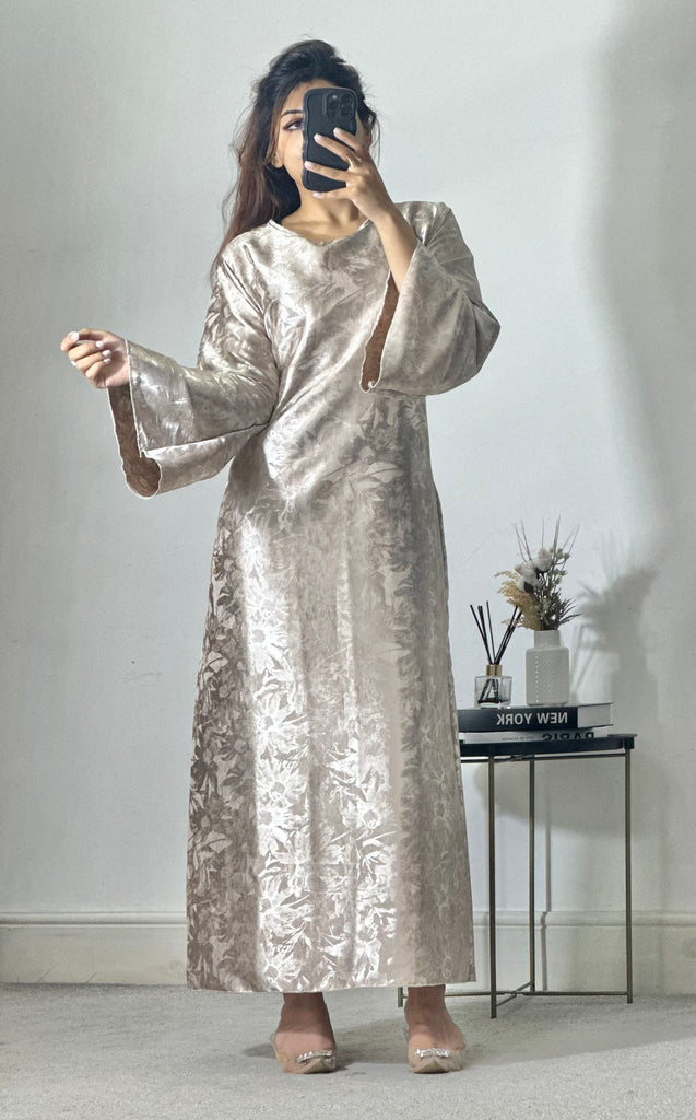 RIBA printed satin dress