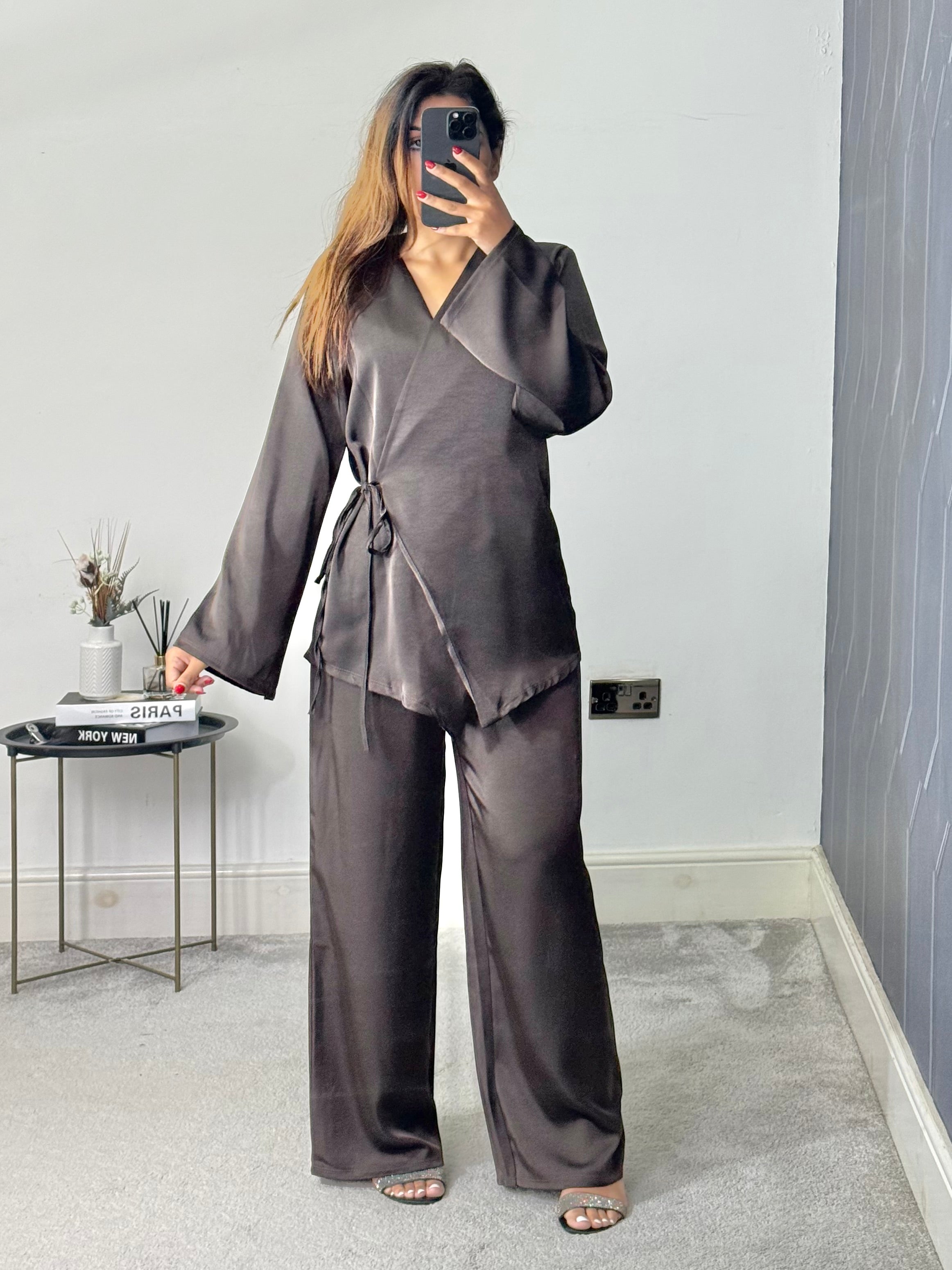 Husna Wrap style Co ord set