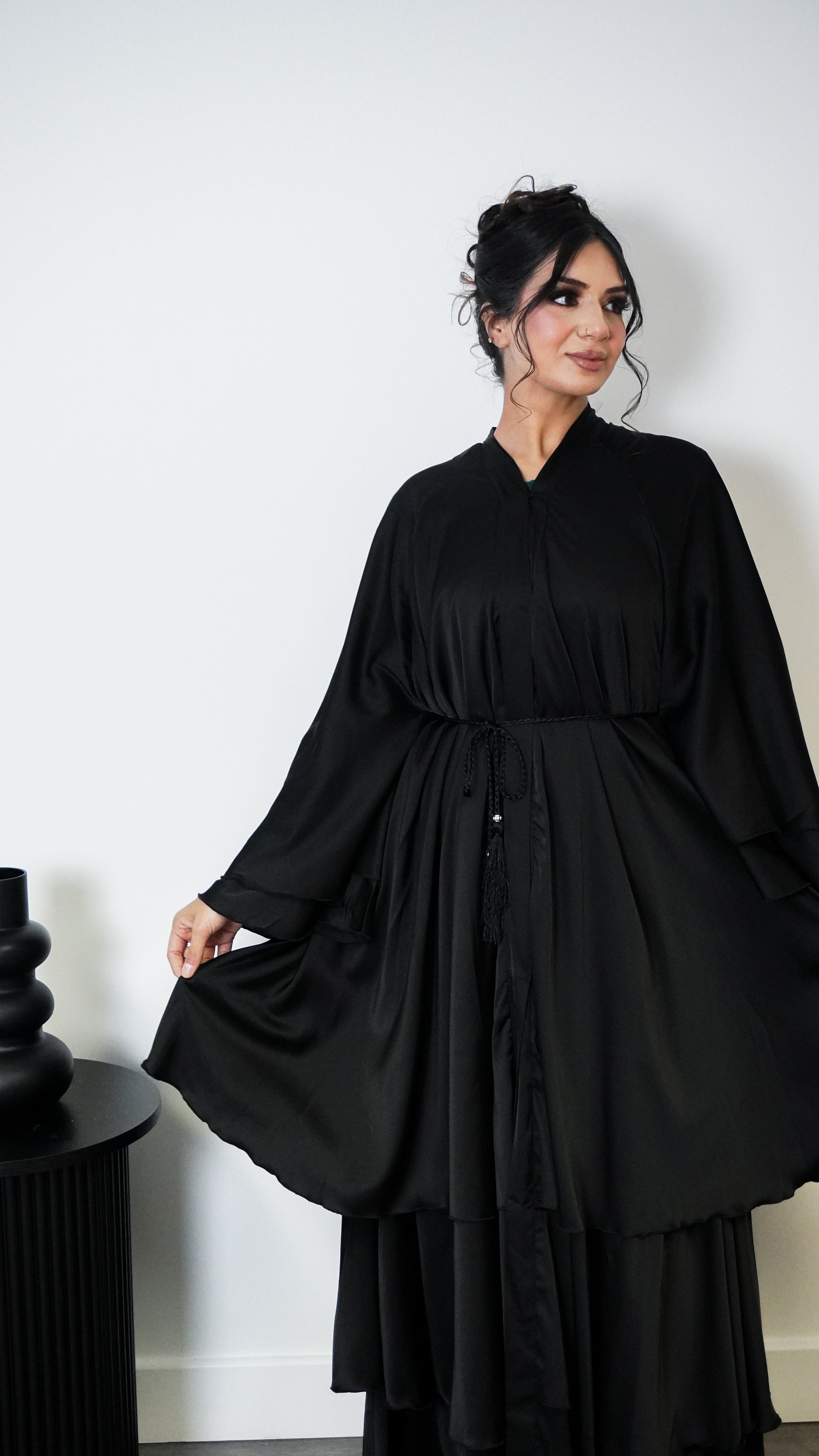 Layered Abaya (Black)