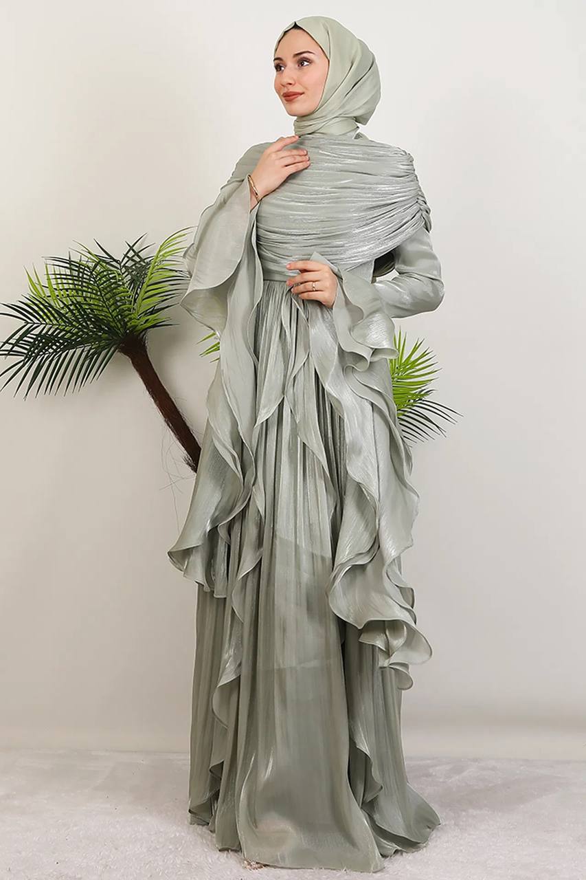 Liyana Modest Dress (sage)