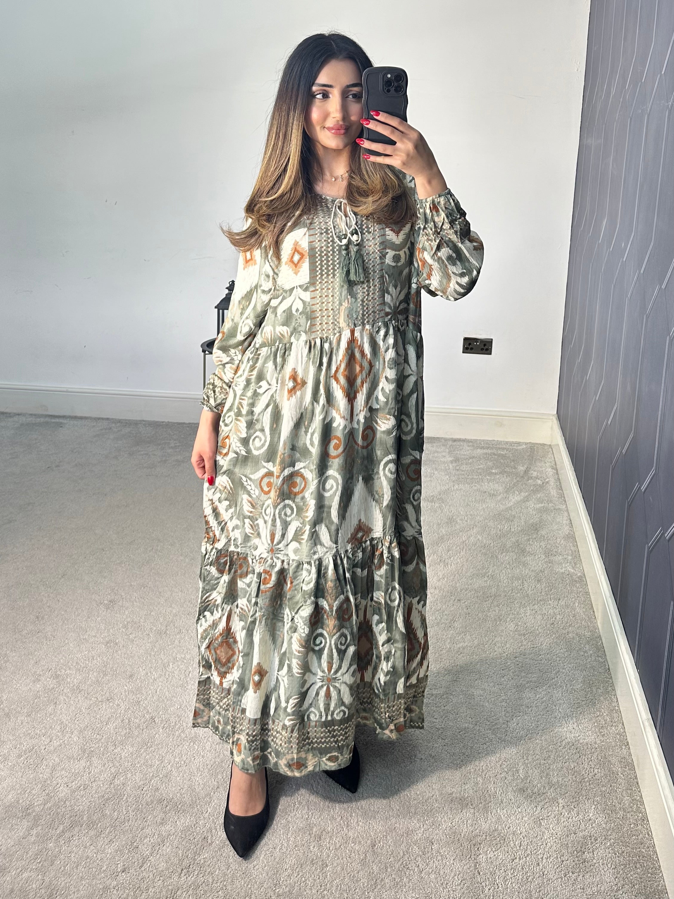 Farah Summer Long Dress (Plus Size)