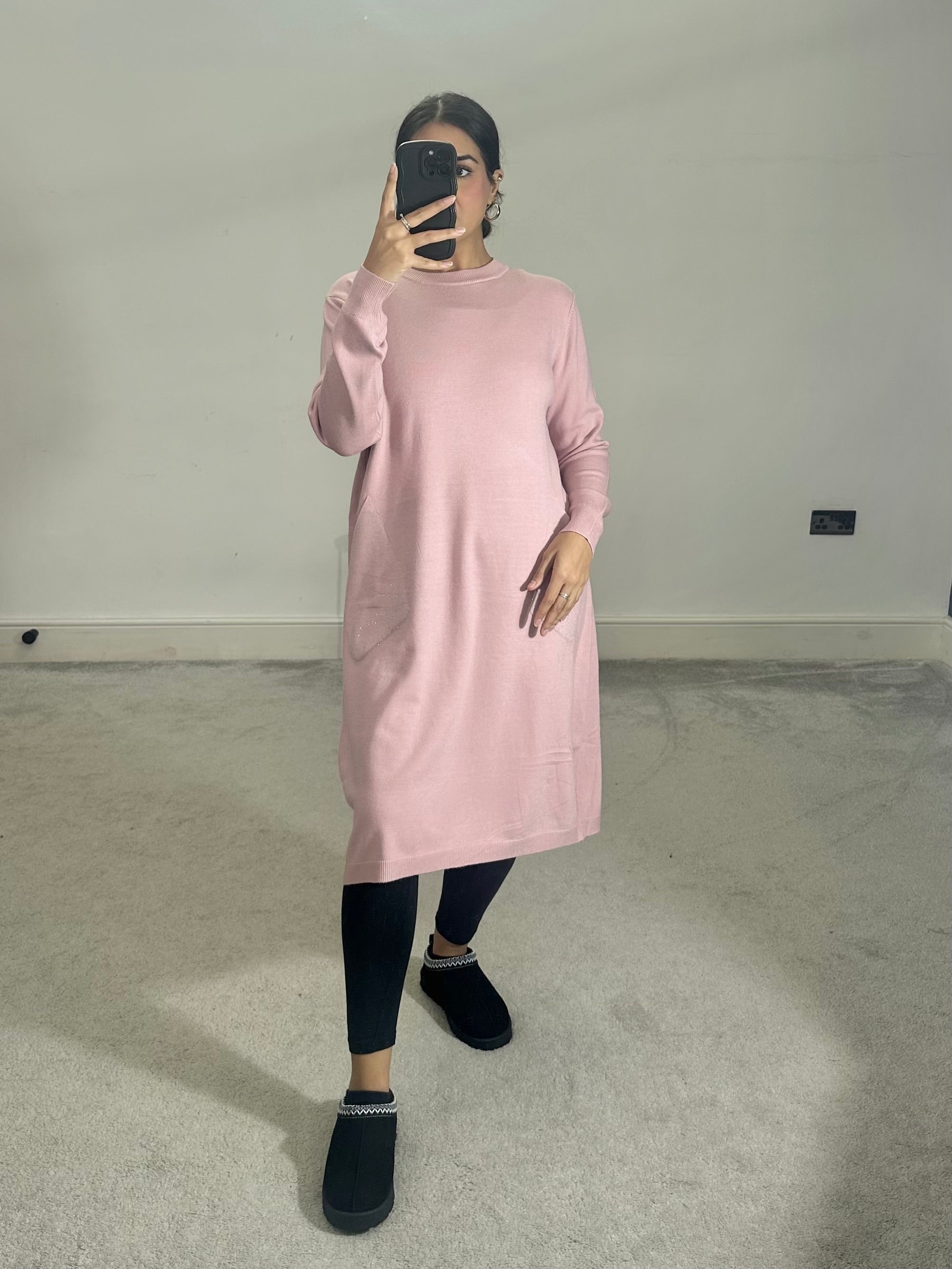 Areeba soft knit pocket dress