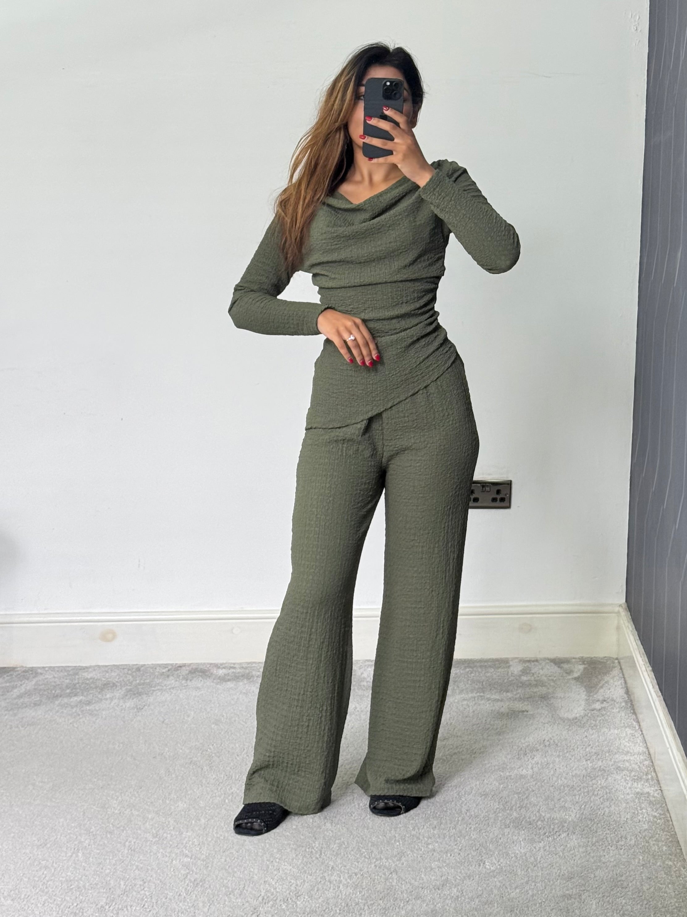 Texture Drape 2 piece Co ord set