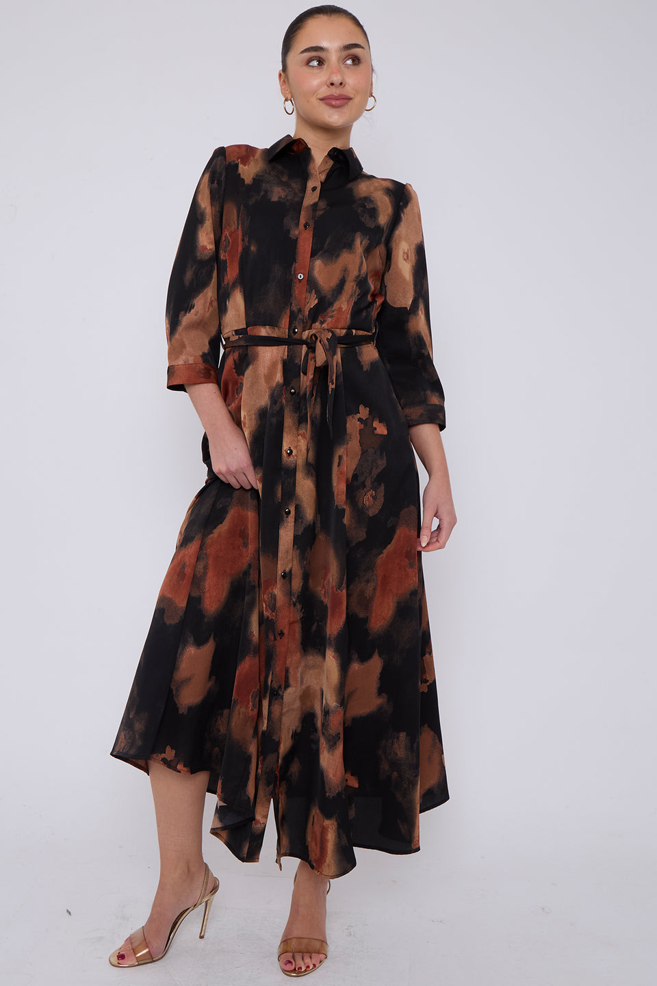 Mariyah Printed Shirt Dress