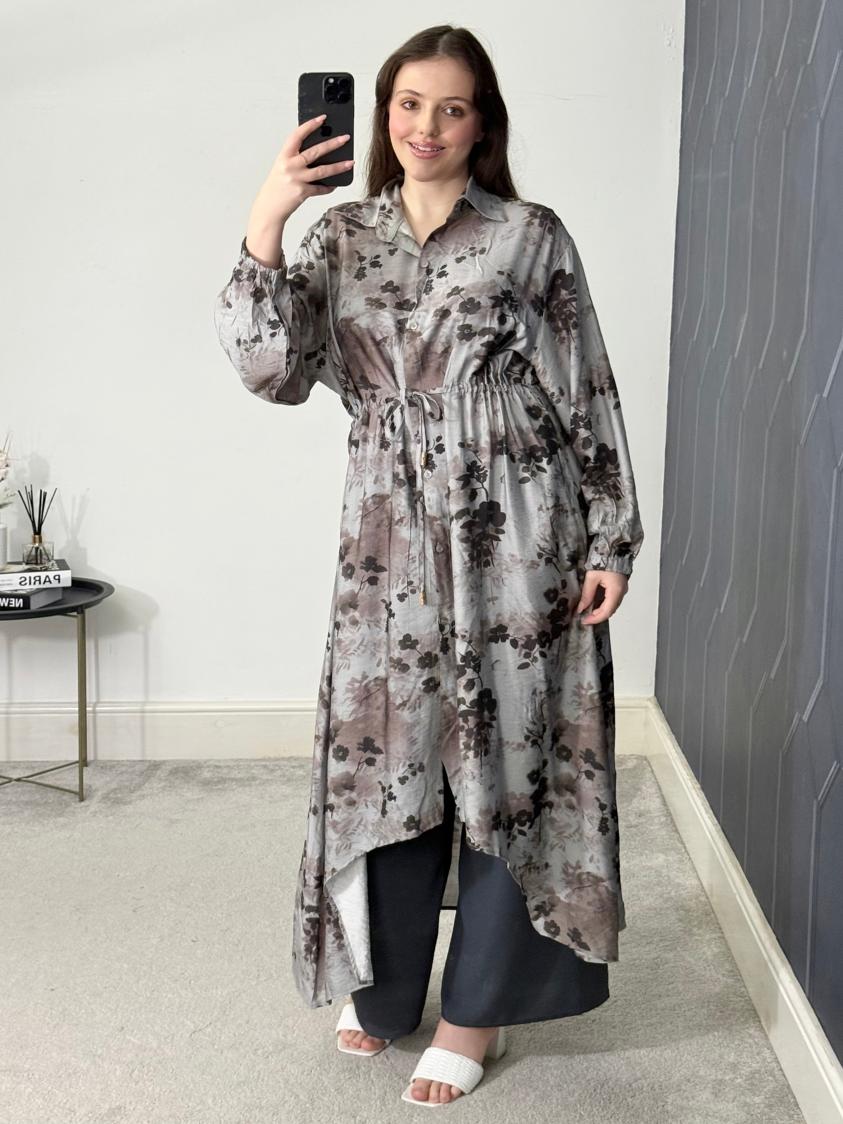 Afra Hi low printed 2 pcs set