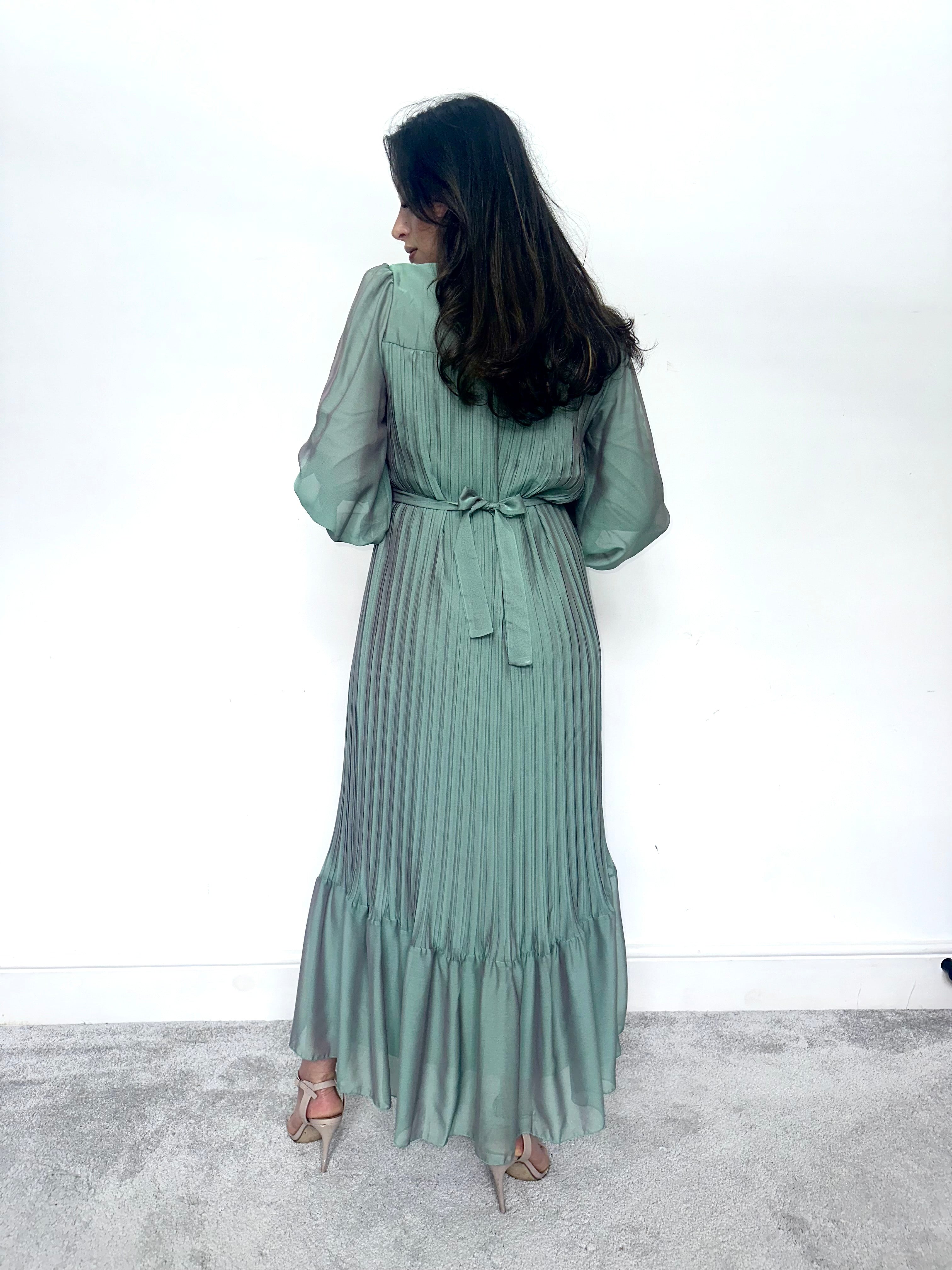 Faryal Maxi Dress (Sage)