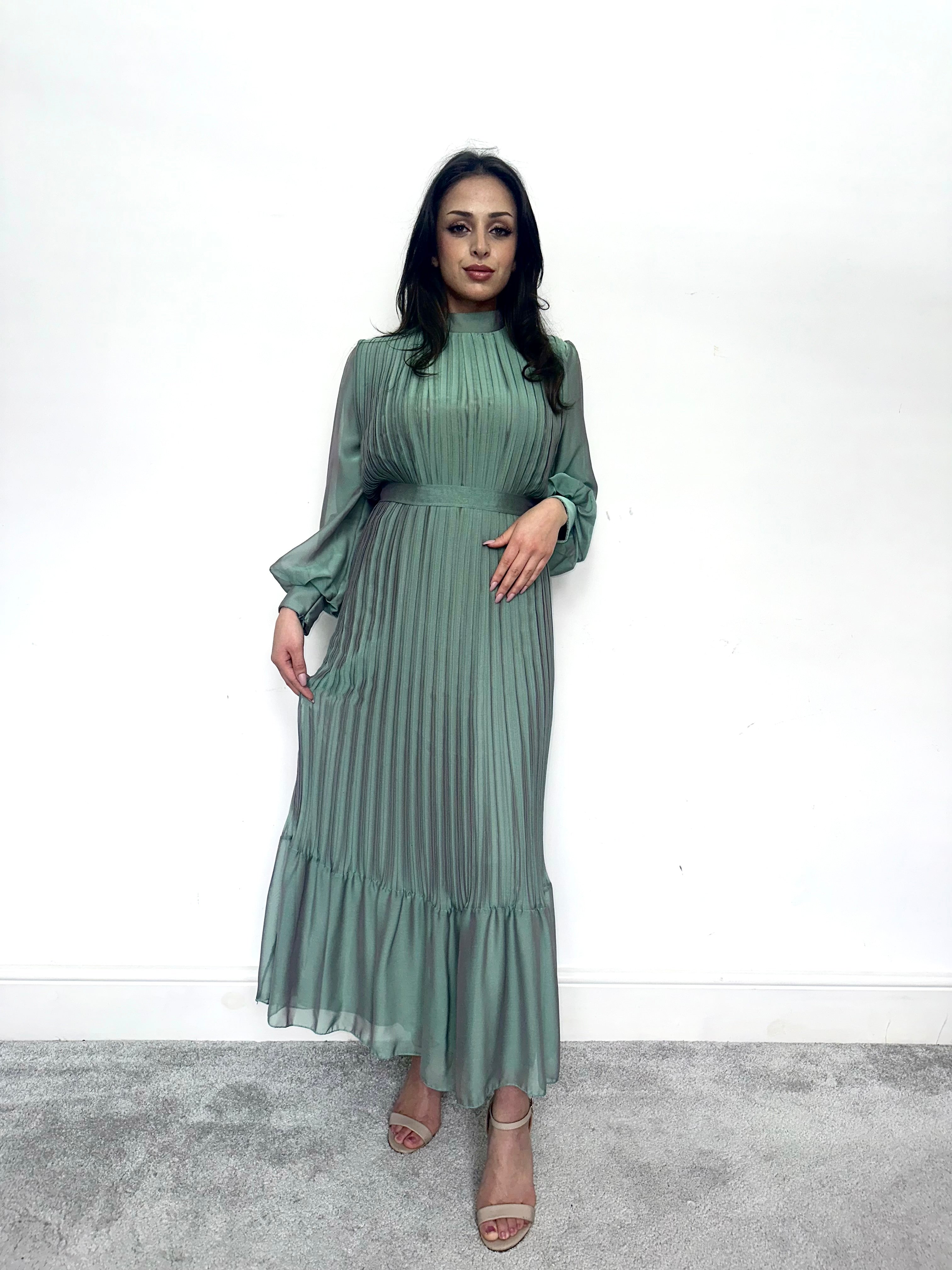 Faryal Maxi Dress (Sage)