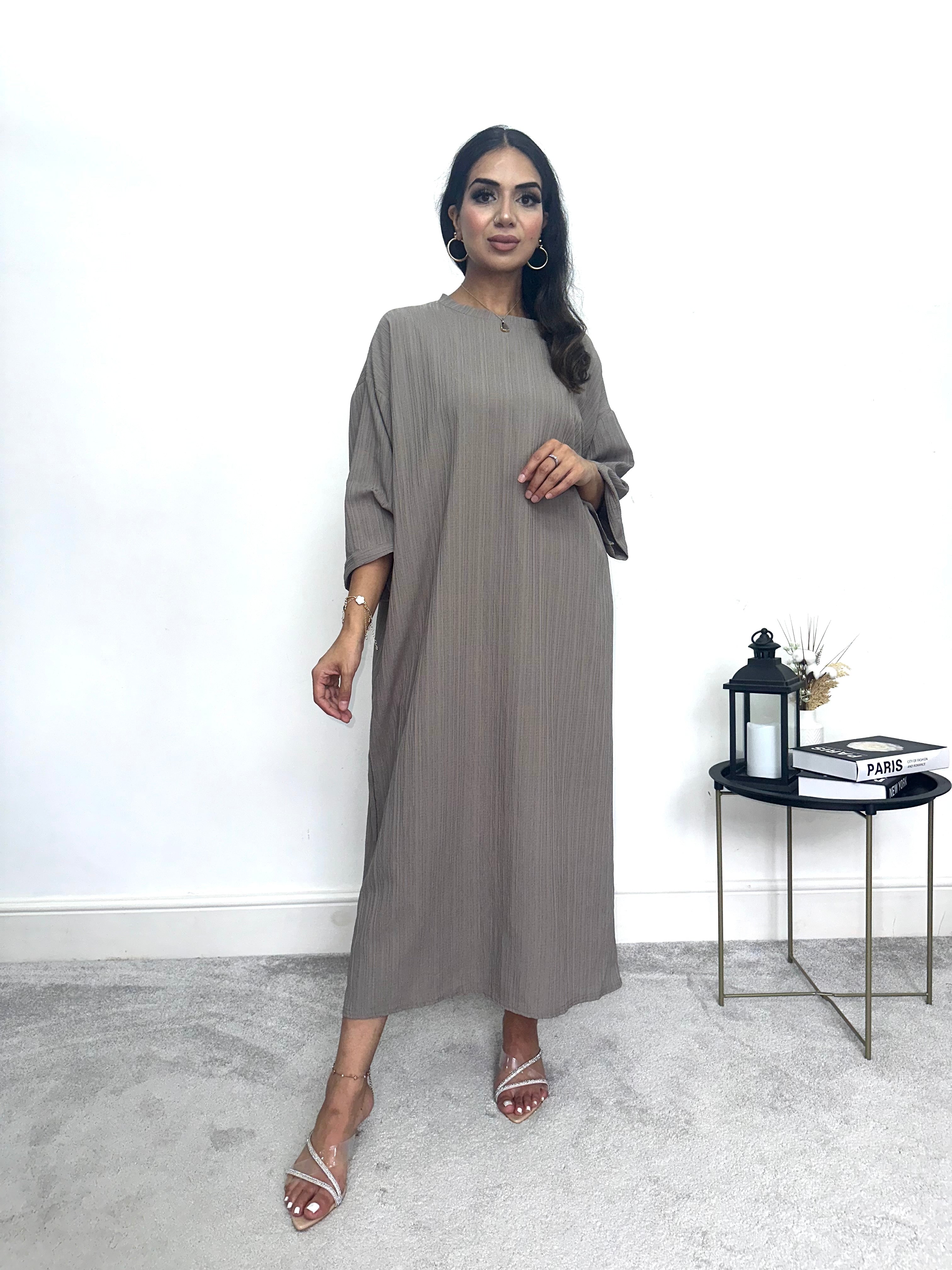 Zarah Textured Dress Length 52inch