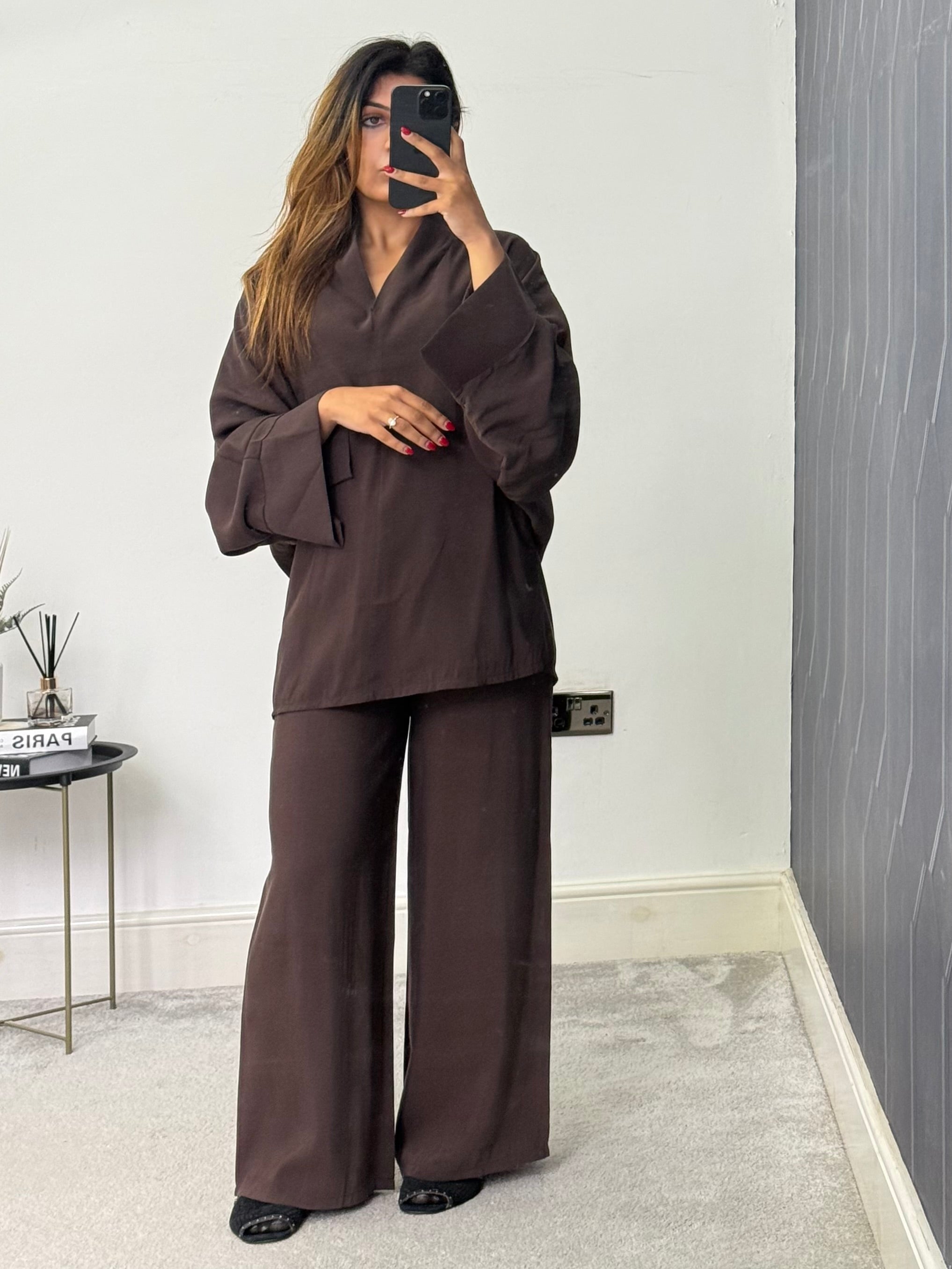 Neha soft drape batwing co ord set