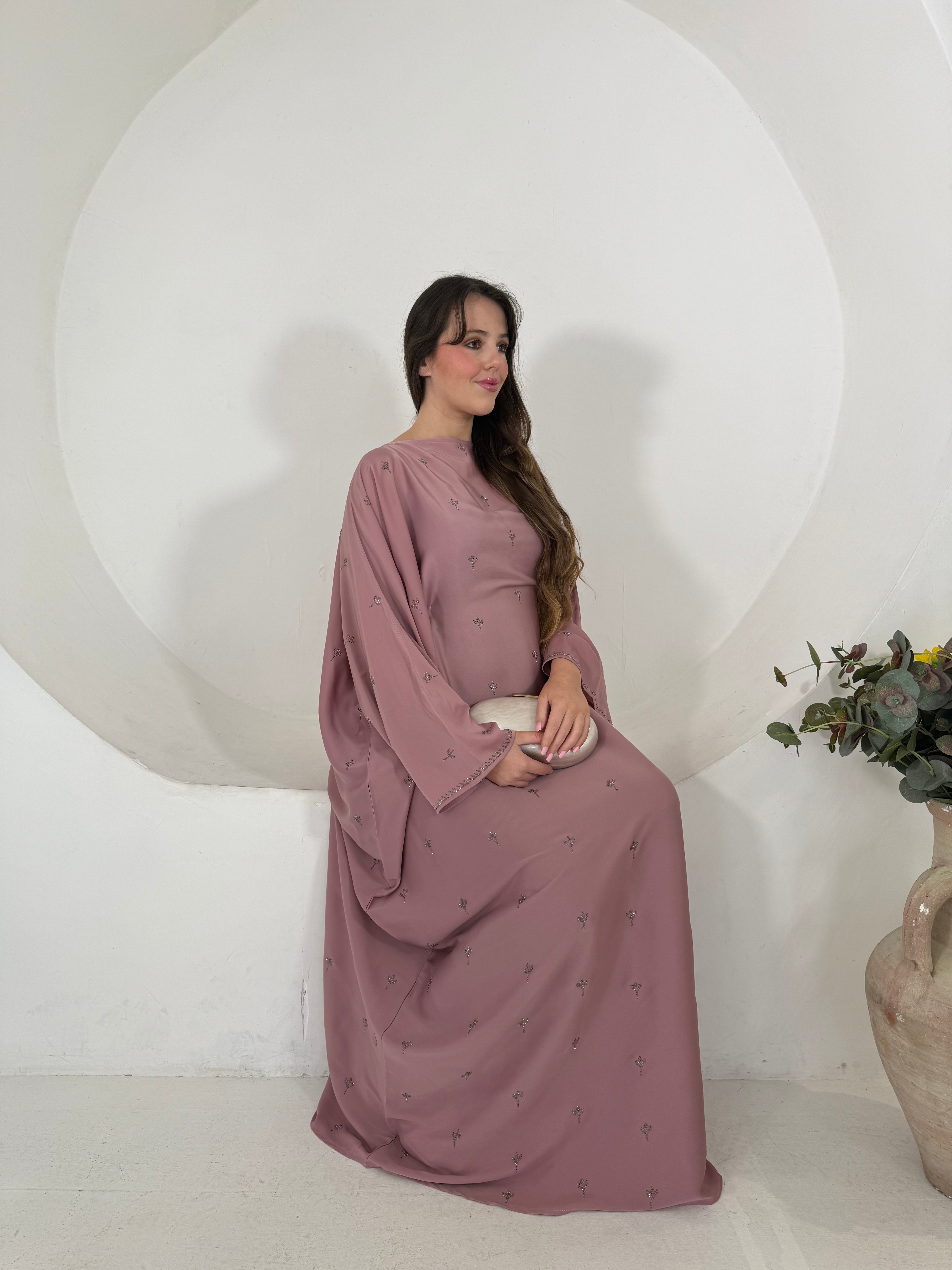 Nouf Abaya (Blush)
