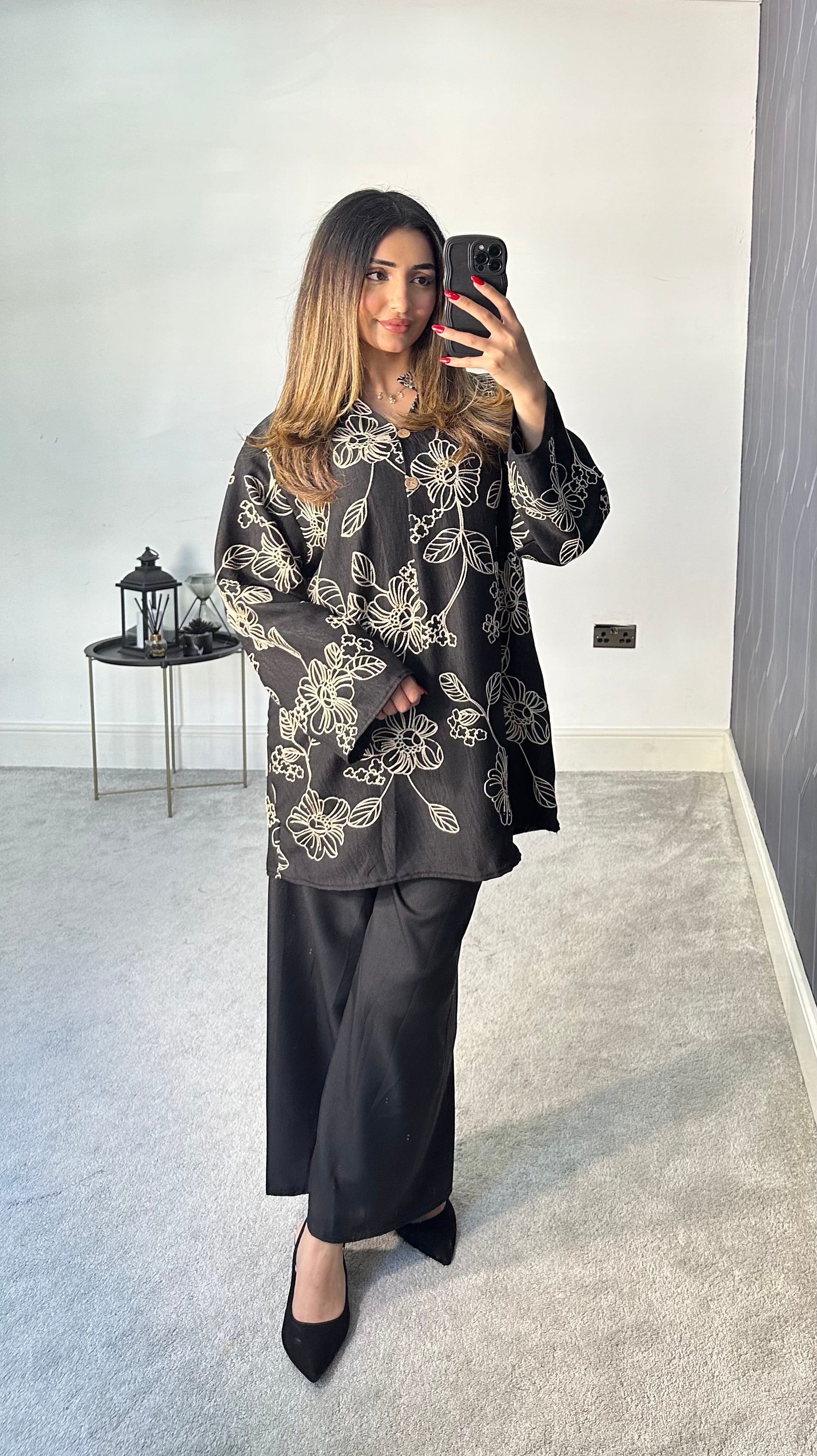 Erum Thread Embroidery 2 piece co ords