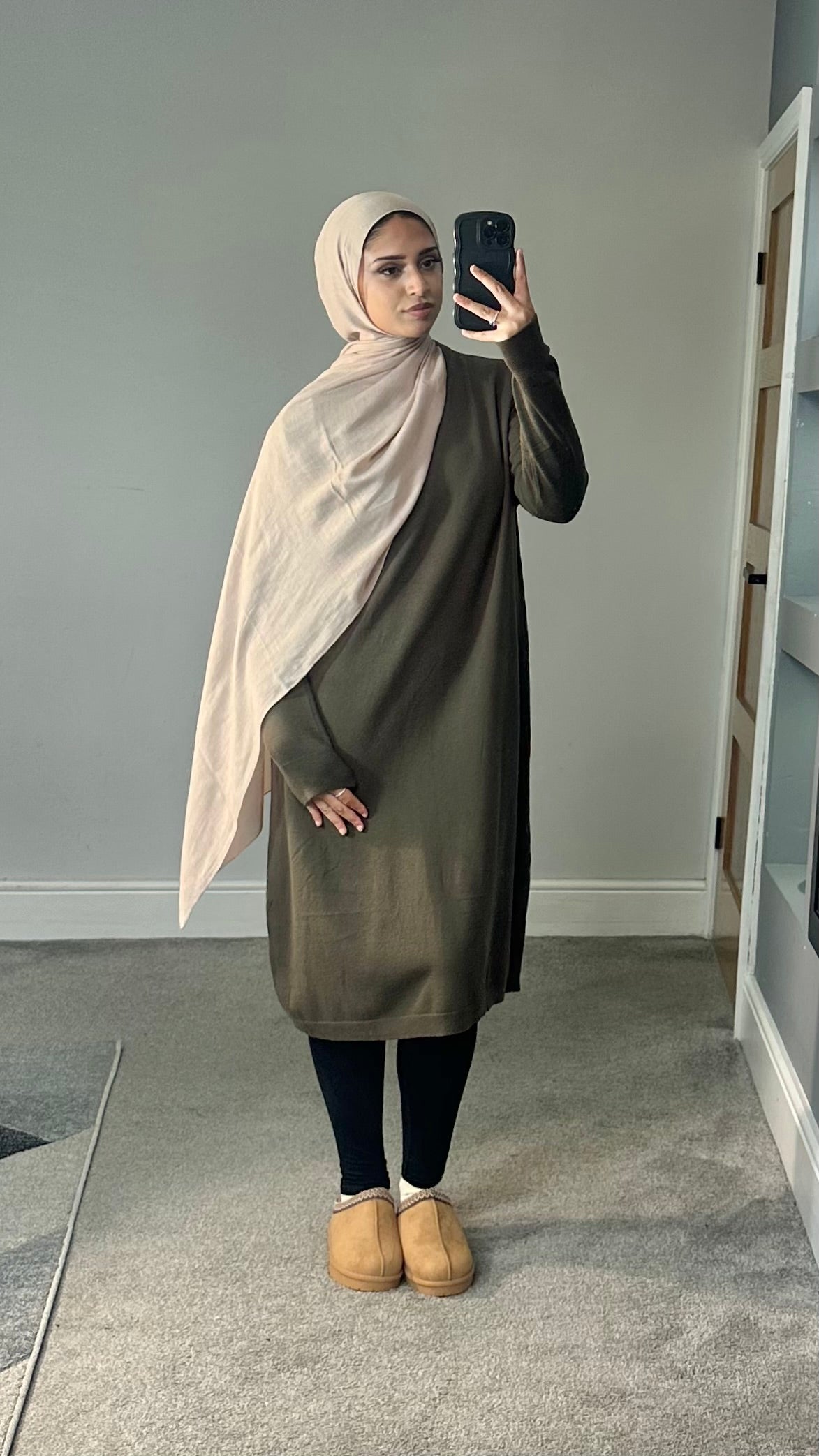 Maya Soft Knit Long sleeve dress