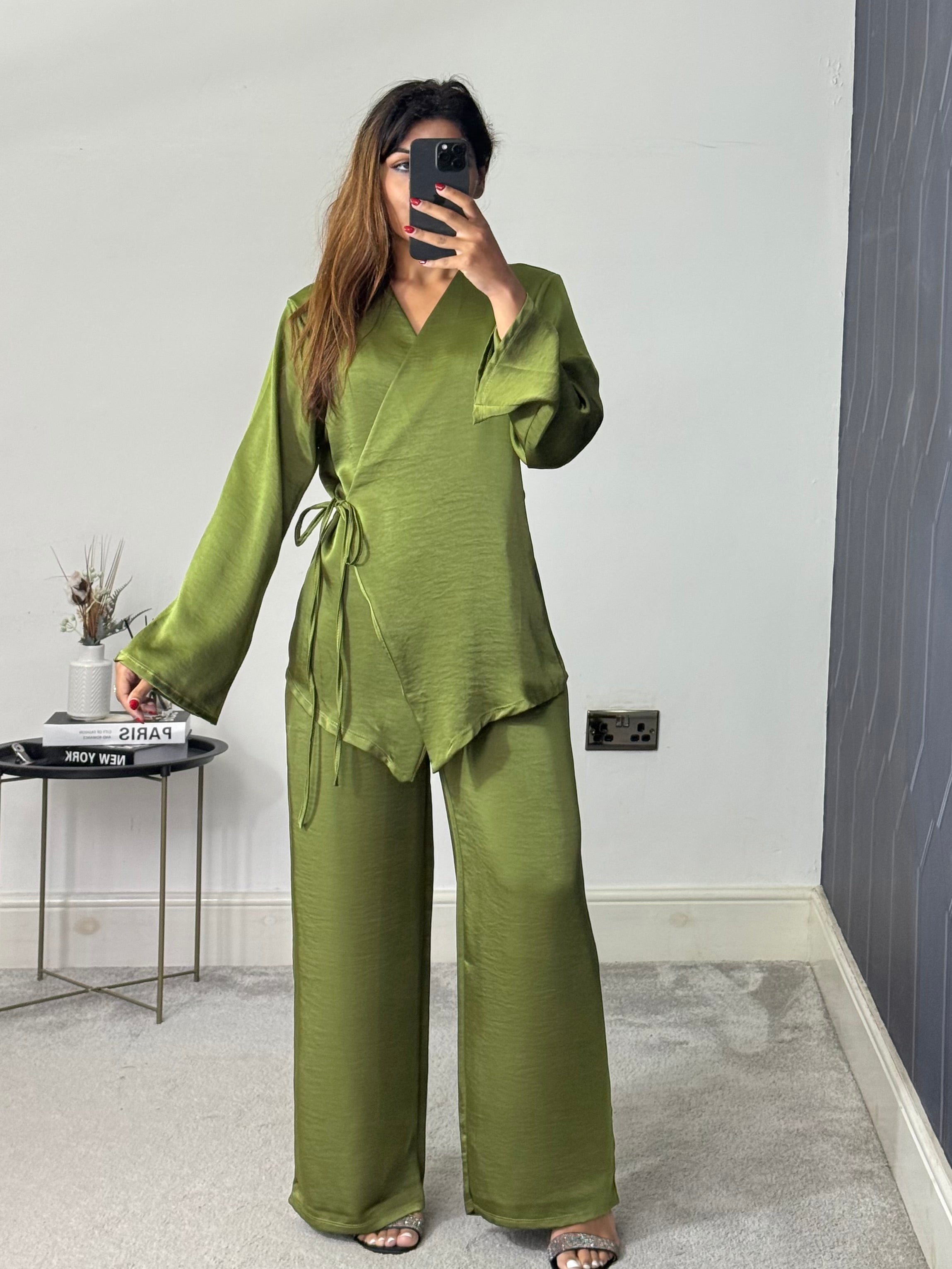 Husna Wrap style Co ord set