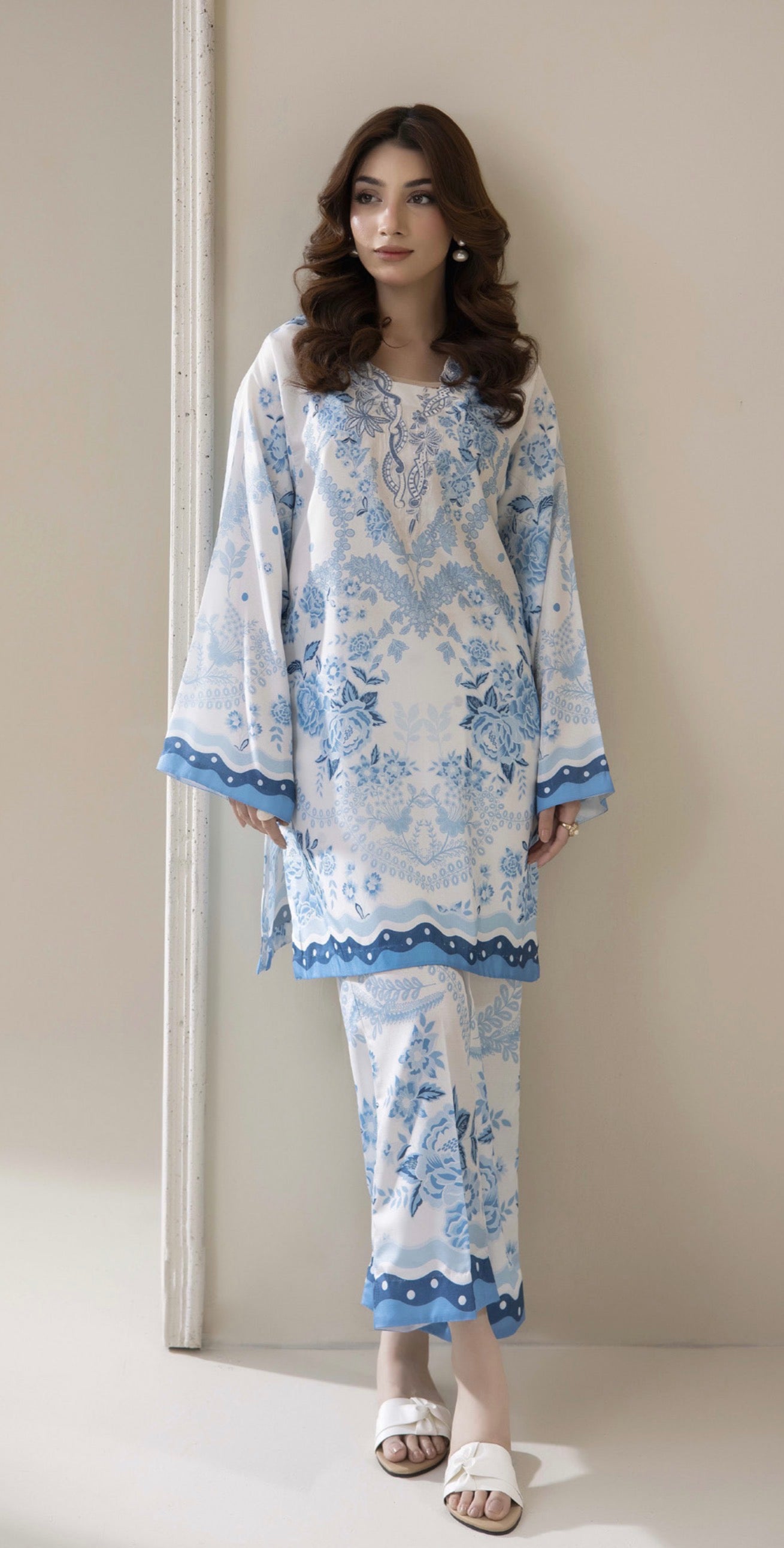 Zareen Printed Modest wear Pakistani Style Co-ord set