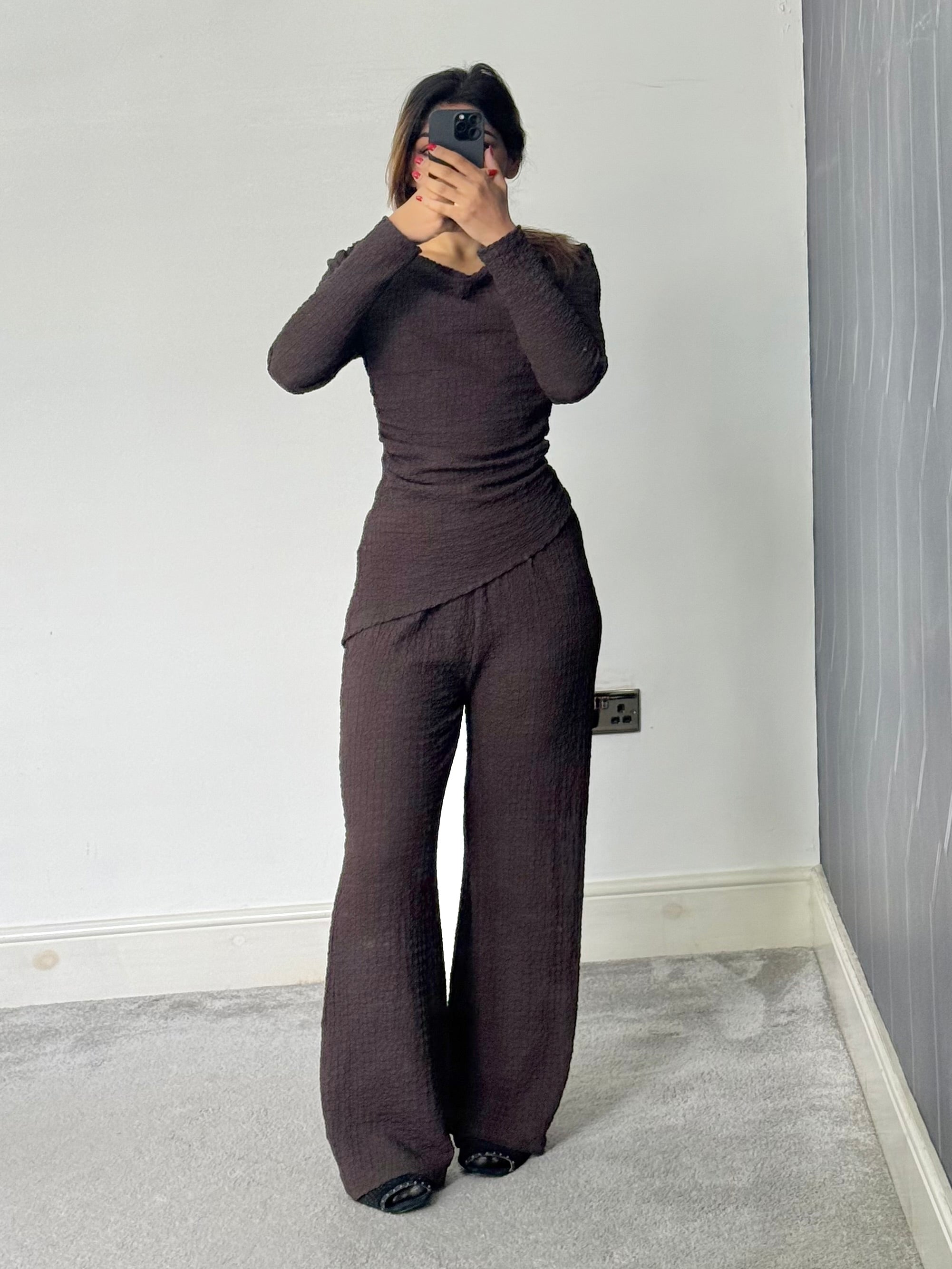 Texture Drape 2 piece Co ord set