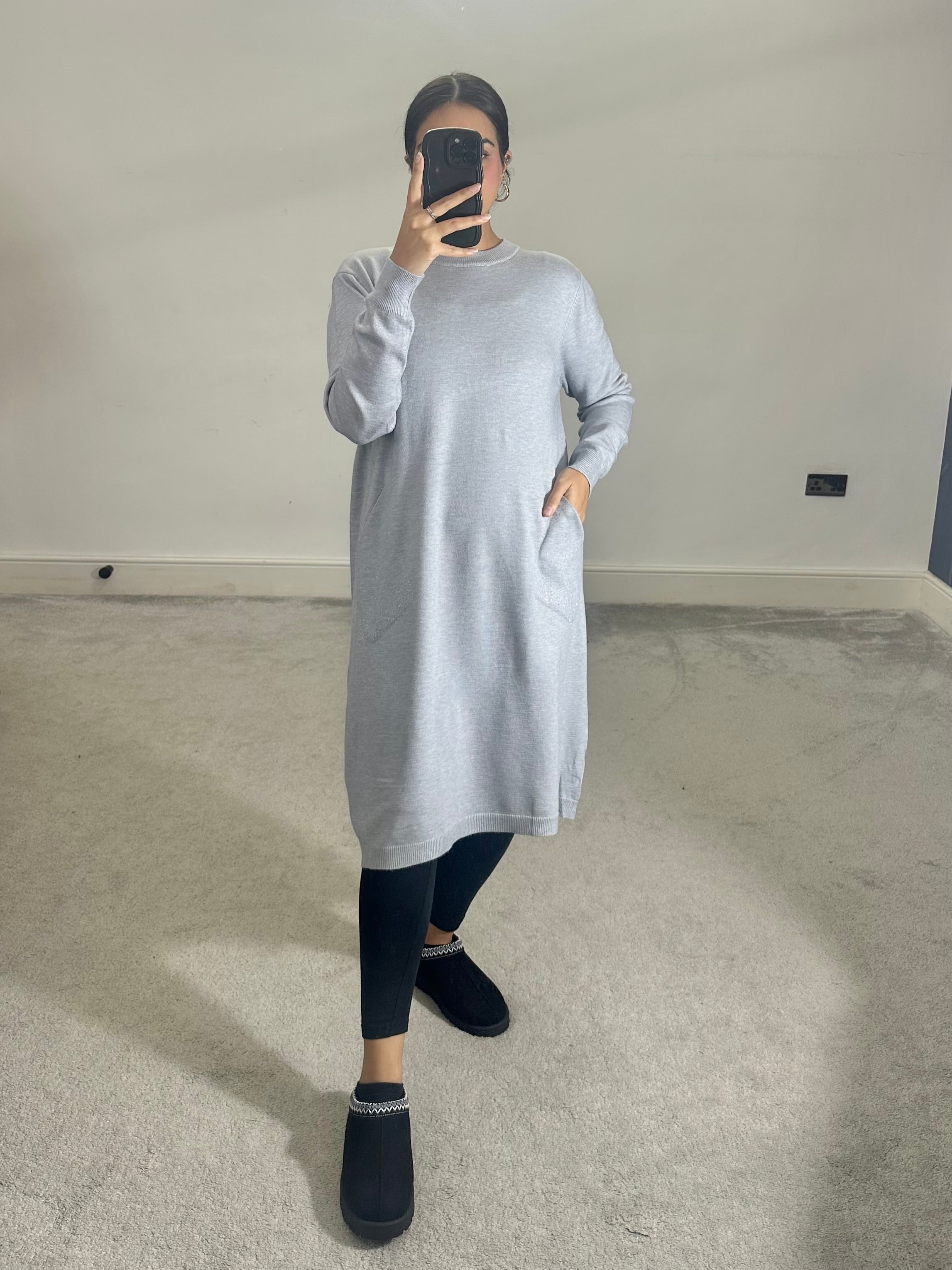 Areeba soft knit pocket dress